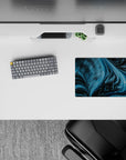 Abstract Deskmat | Mousepad | Deskpad - Pixel Dino Galaxy - AniChan