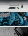 Abstract Deskmat | Mousepad | Deskpad - Pixel Dino Galaxy - AniChan