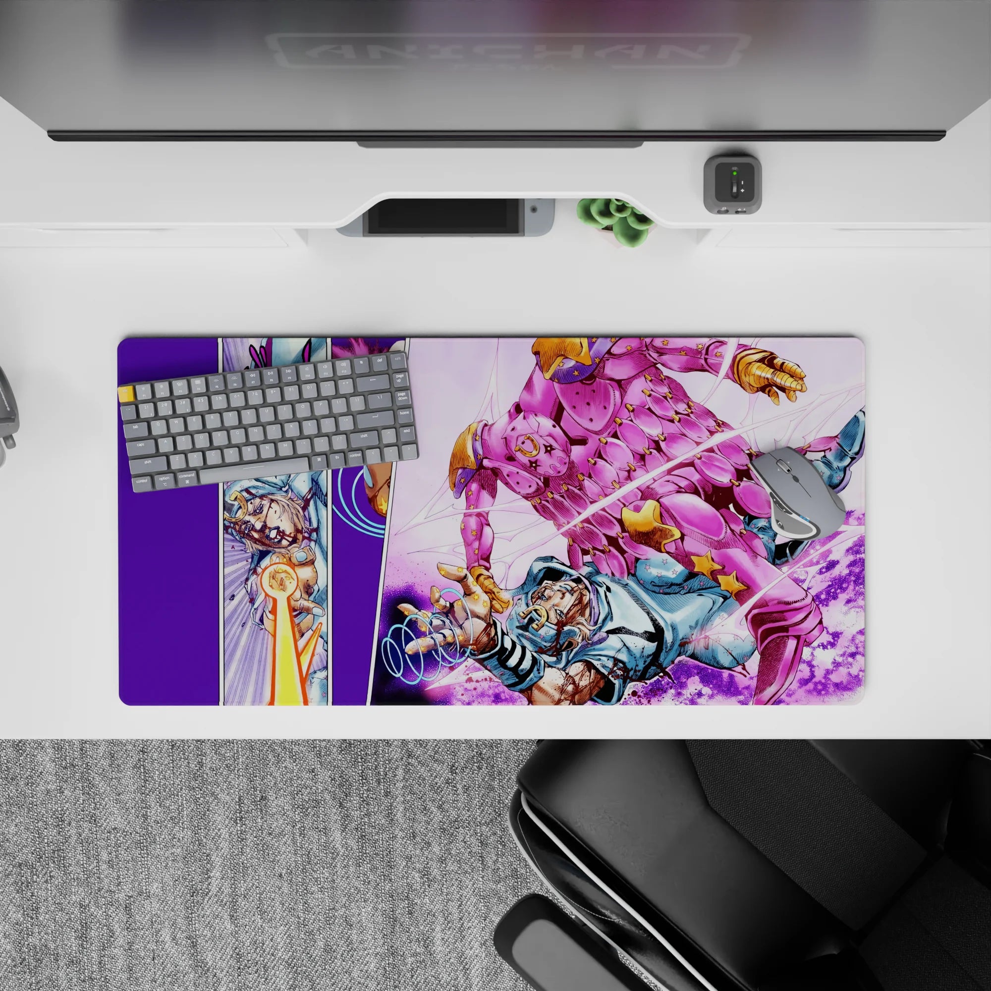 JoJo Deskmat | Mousepad | Deskpad - Golden Battle Clash - AniChan