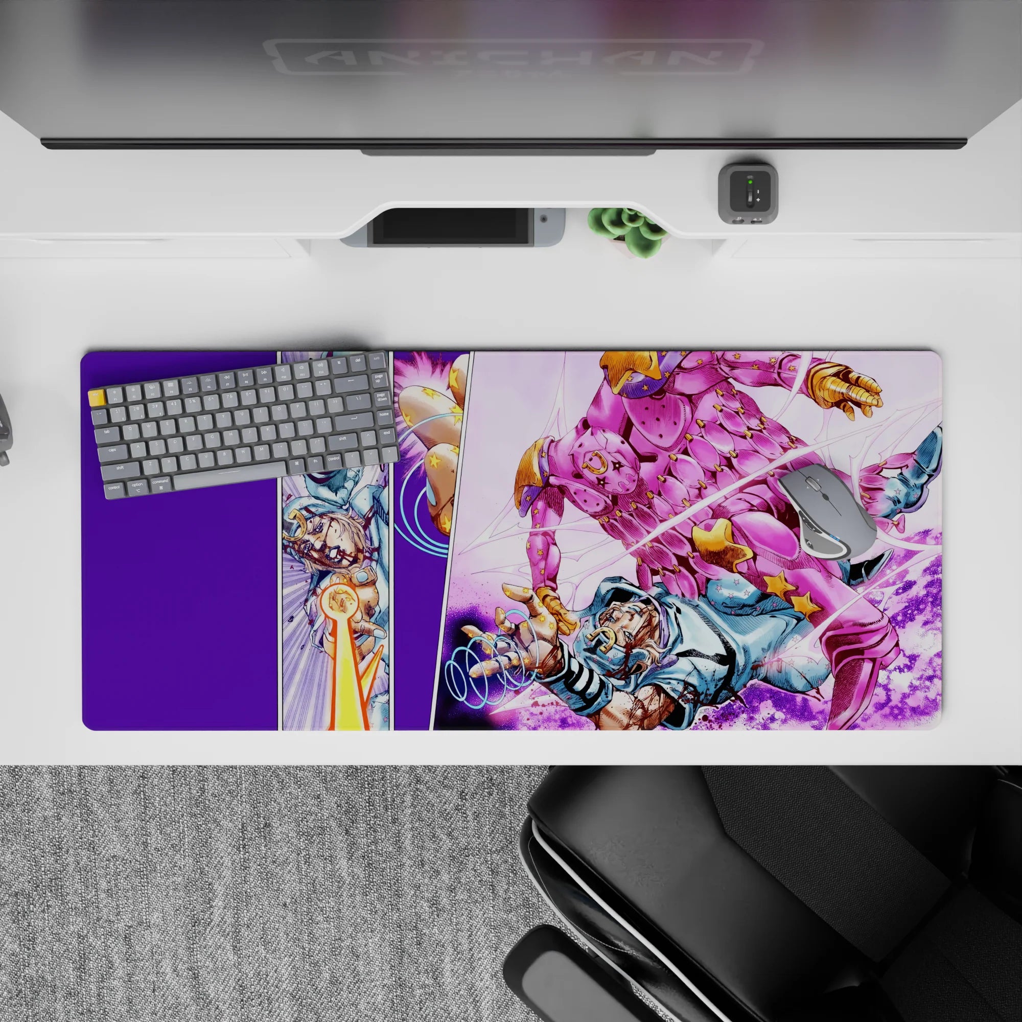 JoJo Deskmat | Mousepad | Deskpad - Golden Battle Clash - AniChan