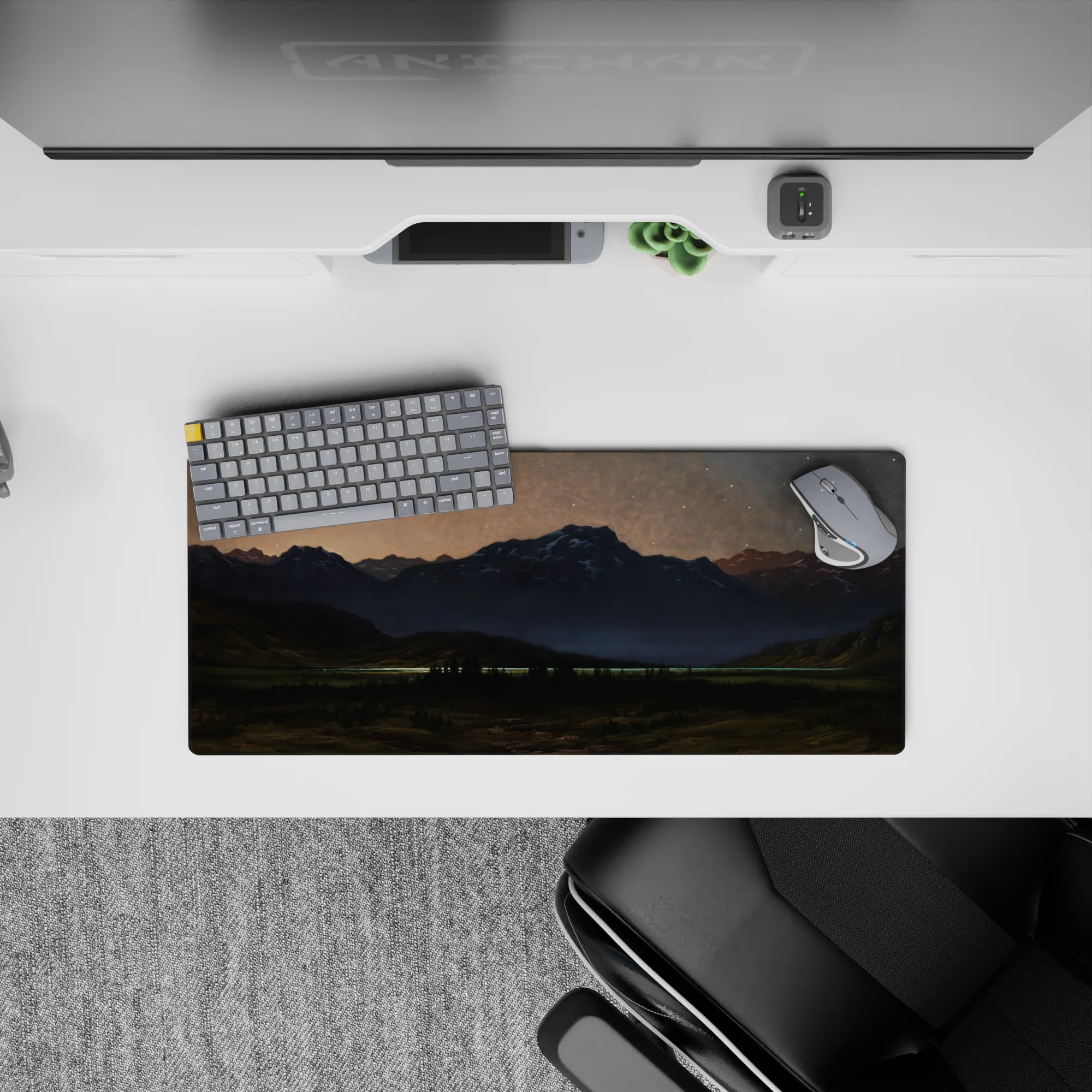 Fantasy Landscapes Deskmat | Mousepad | Deskpad - Twilight Peaks