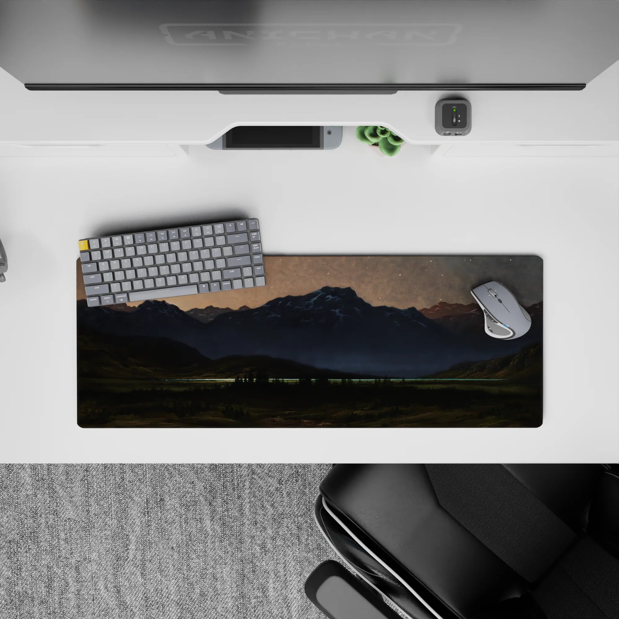 Fantasy Landscapes Deskmat | Mousepad | Deskpad - Twilight Peaks