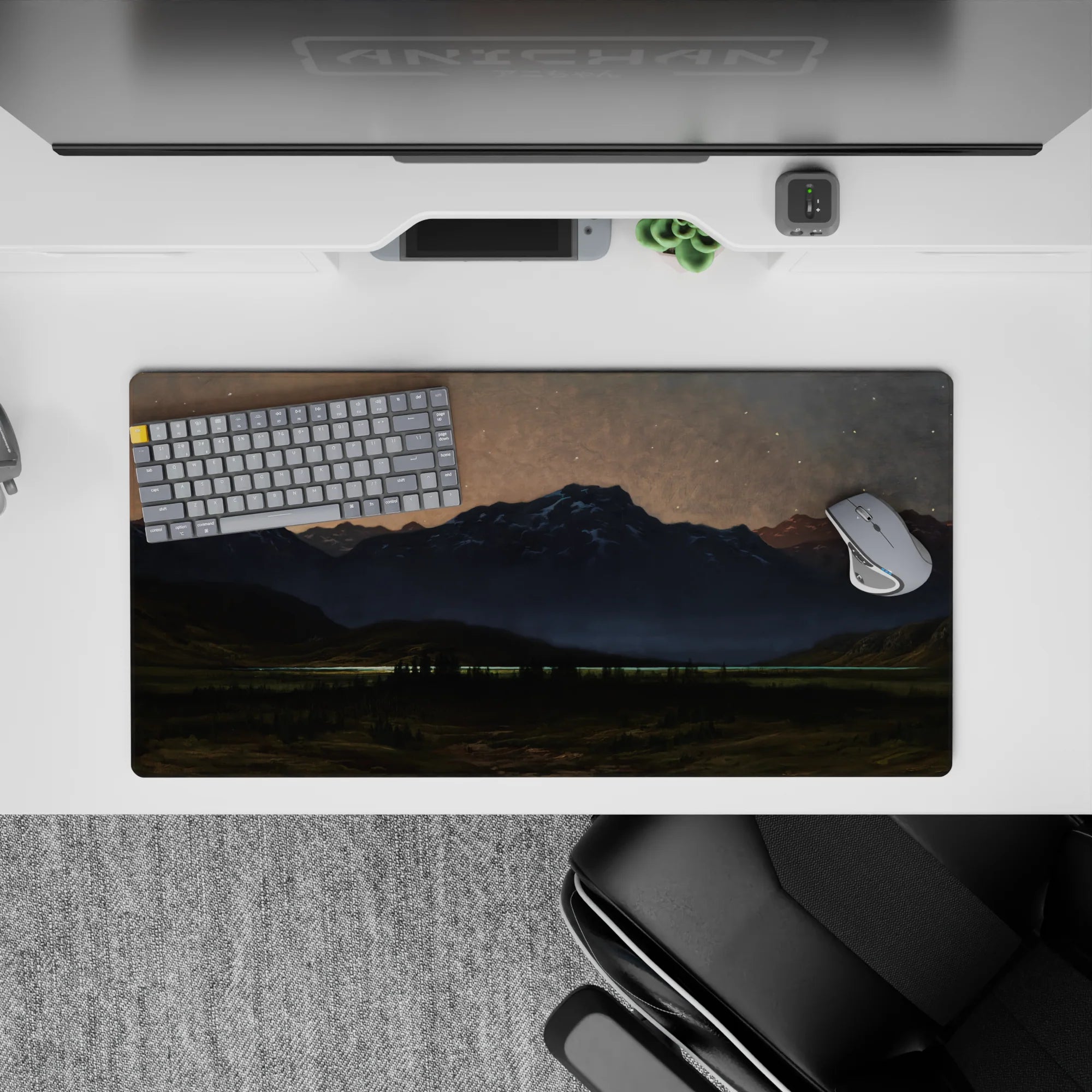 Fantasy Landscapes Deskmat | Mousepad | Deskpad - Twilight Peaks