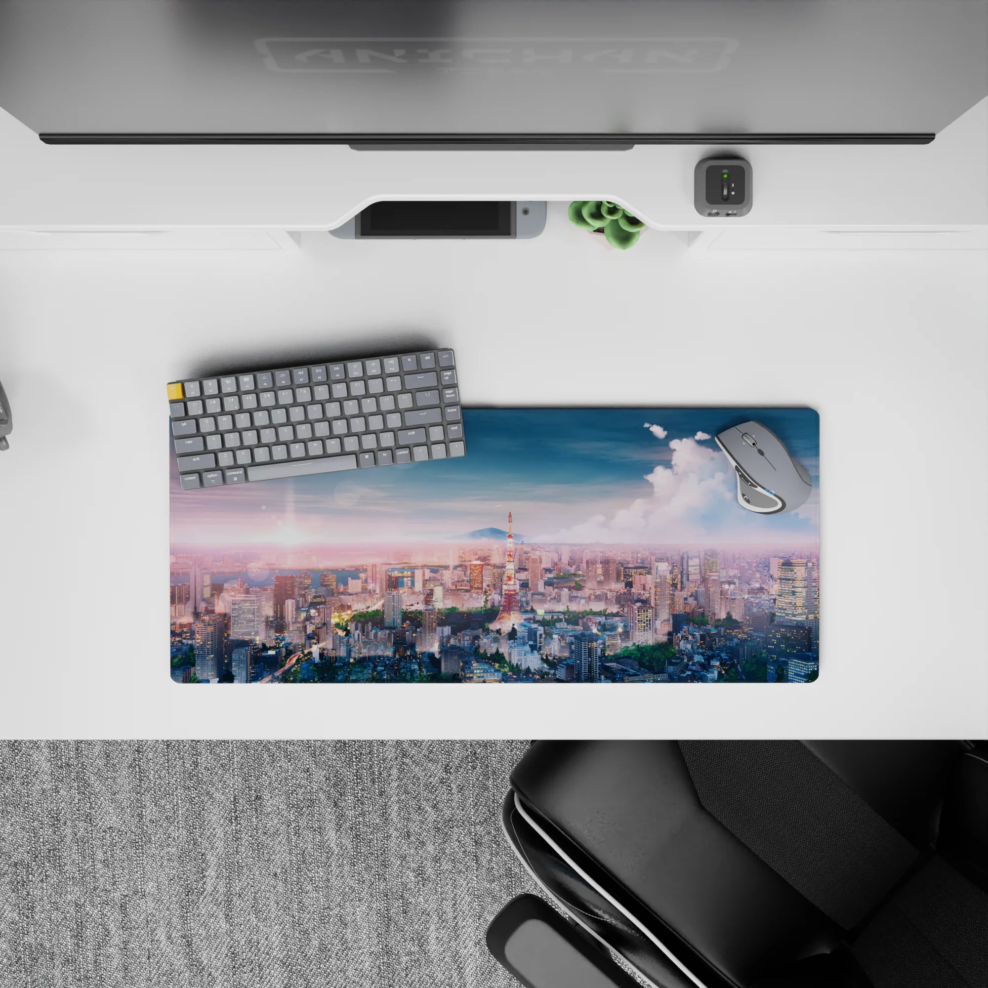 Nature Landscapes Deskmat | Mousepad | Deskpad - Twilight Skyline Dream