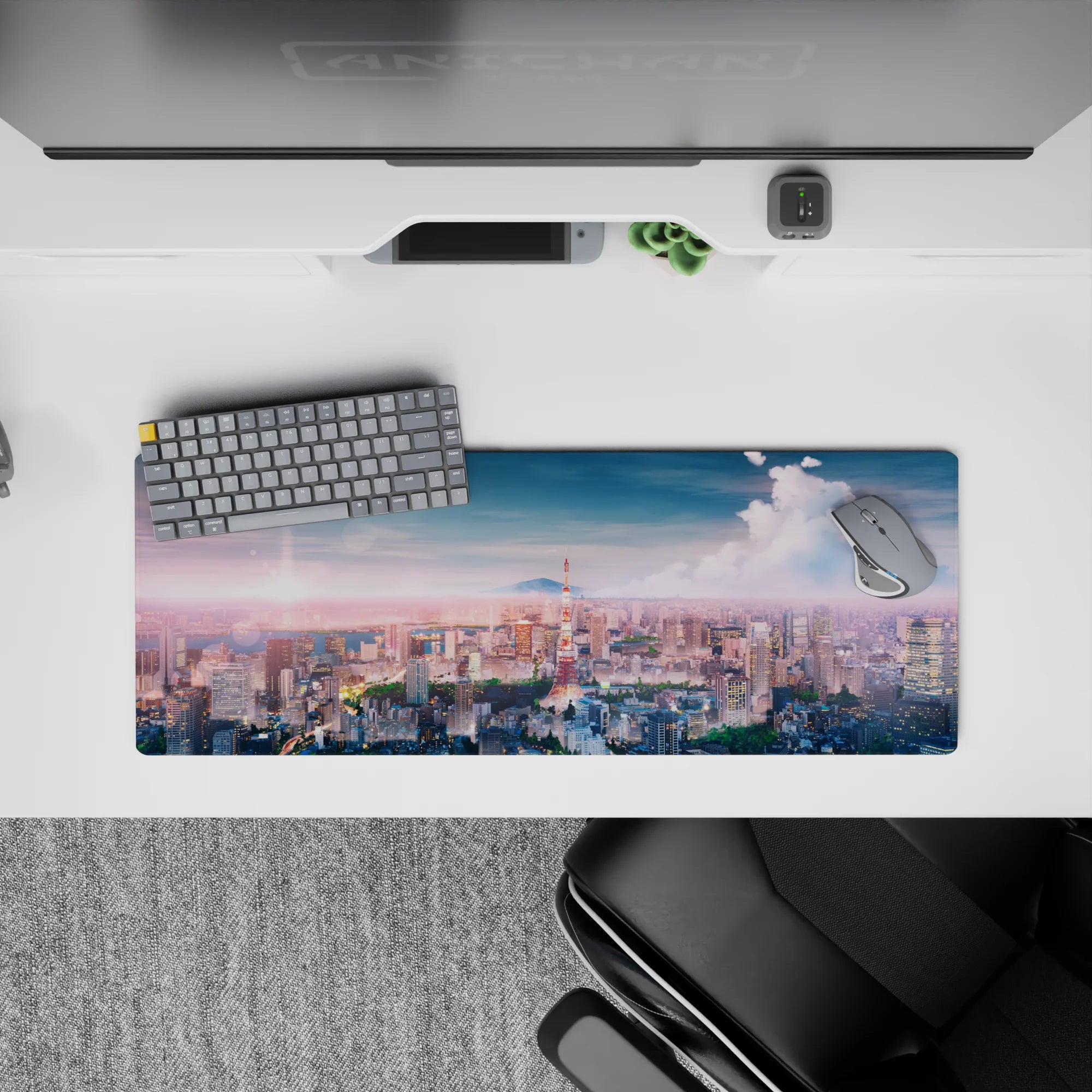 Nature Landscapes Deskmat | Mousepad | Deskpad - Twilight Skyline Dream