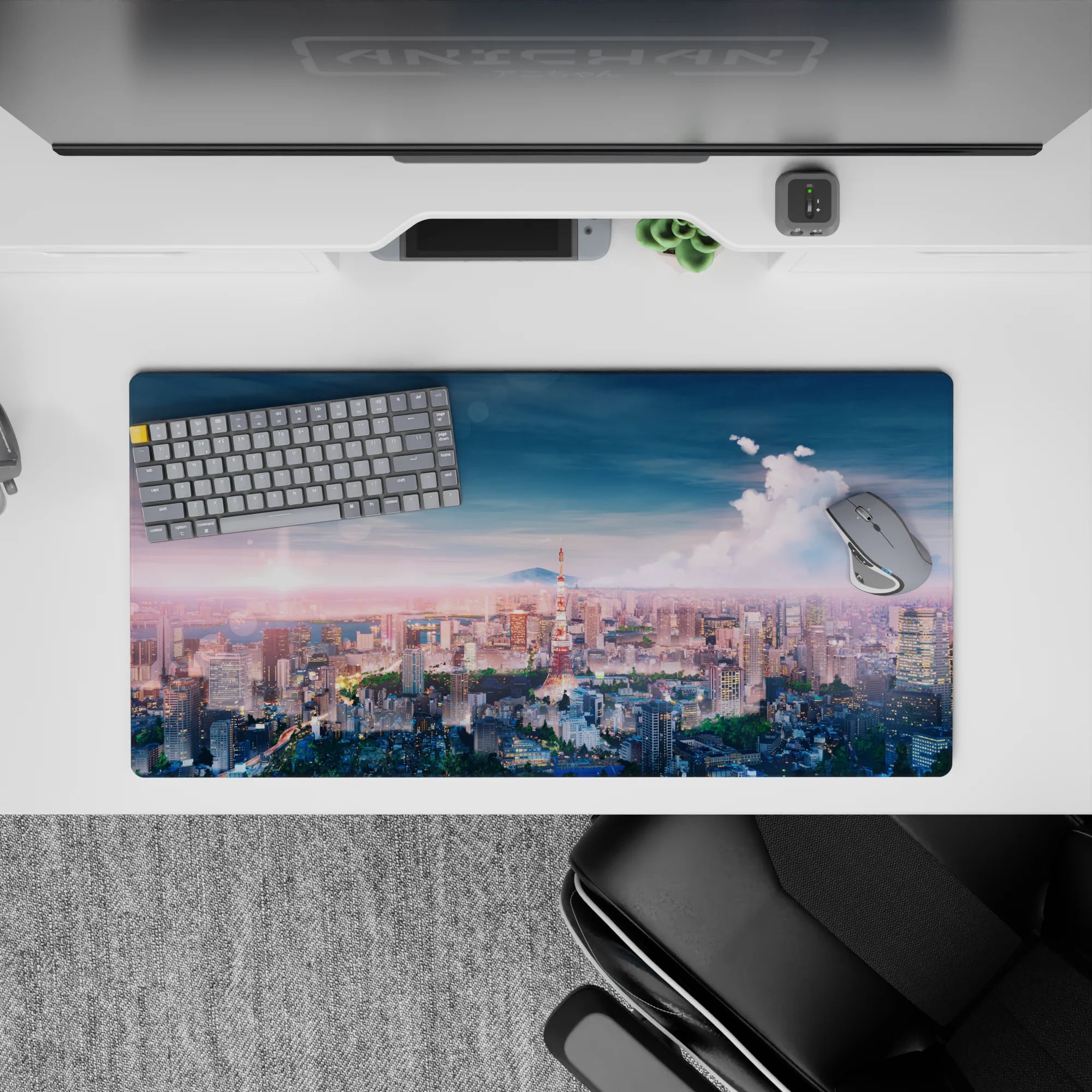 Nature Landscapes Deskmat | Mousepad | Deskpad - Twilight Skyline Dream