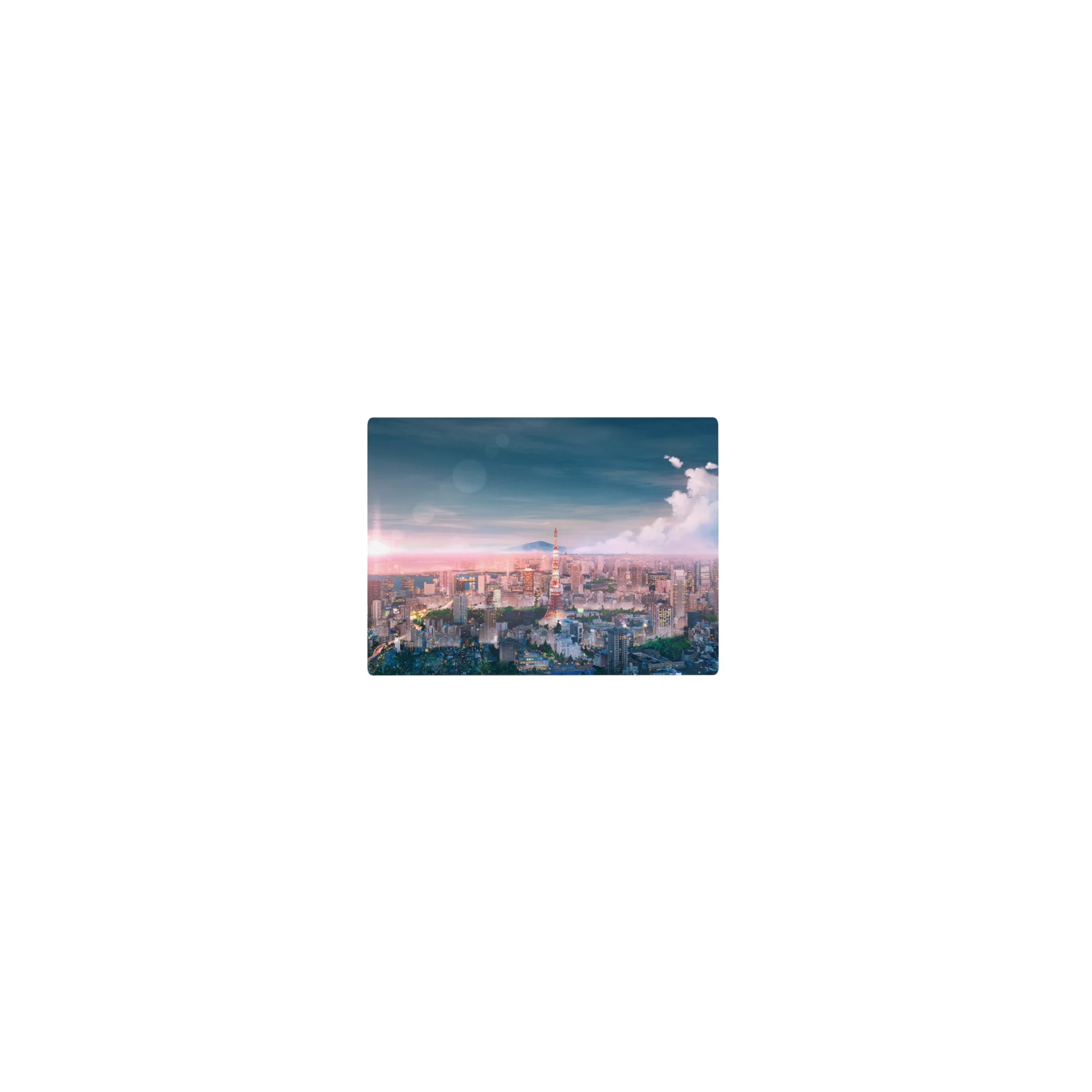 Nature Landscapes Deskmat | Mousepad | Deskpad - Twilight Skyline Dream