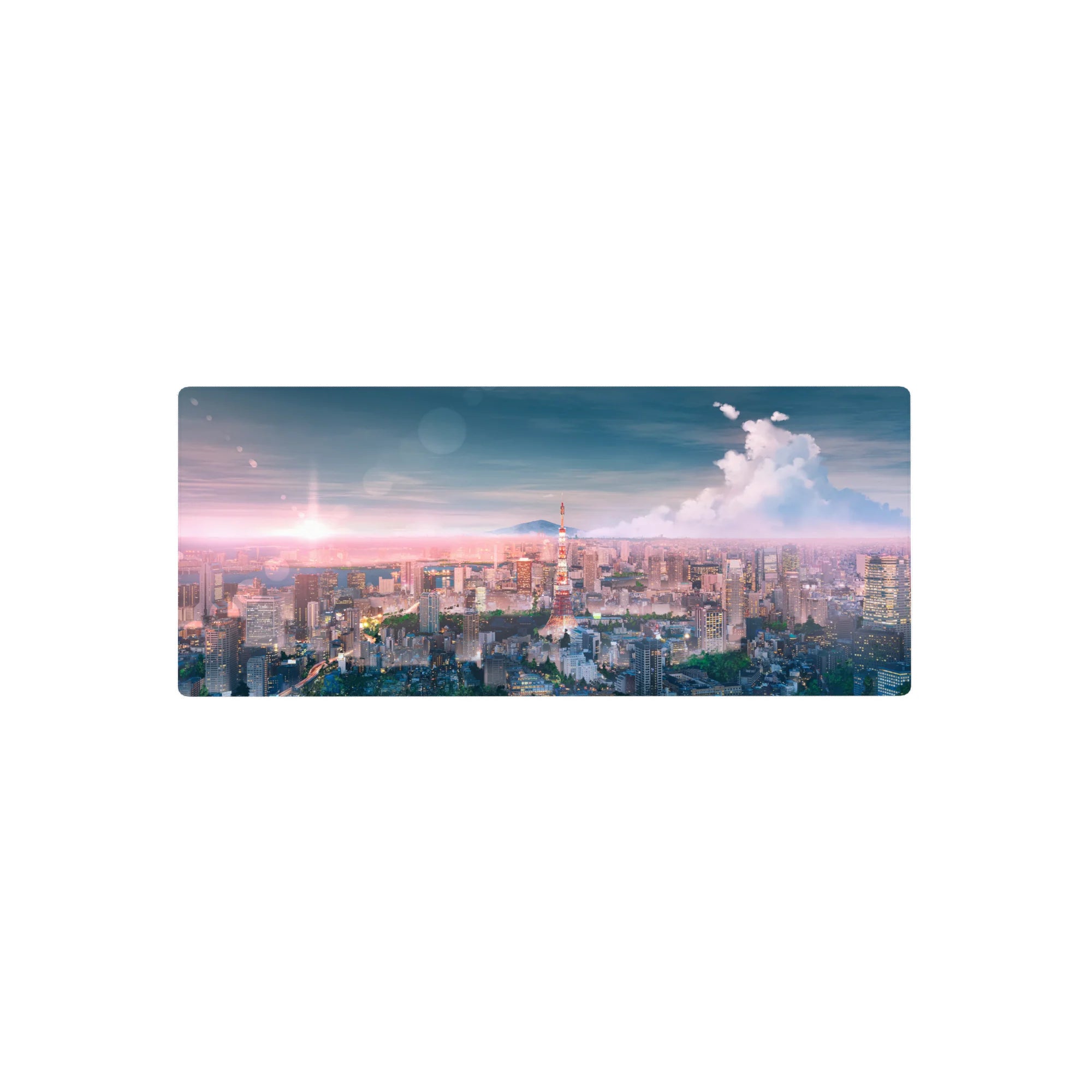 Nature Landscapes Deskmat | Mousepad | Deskpad - Twilight Skyline Dream