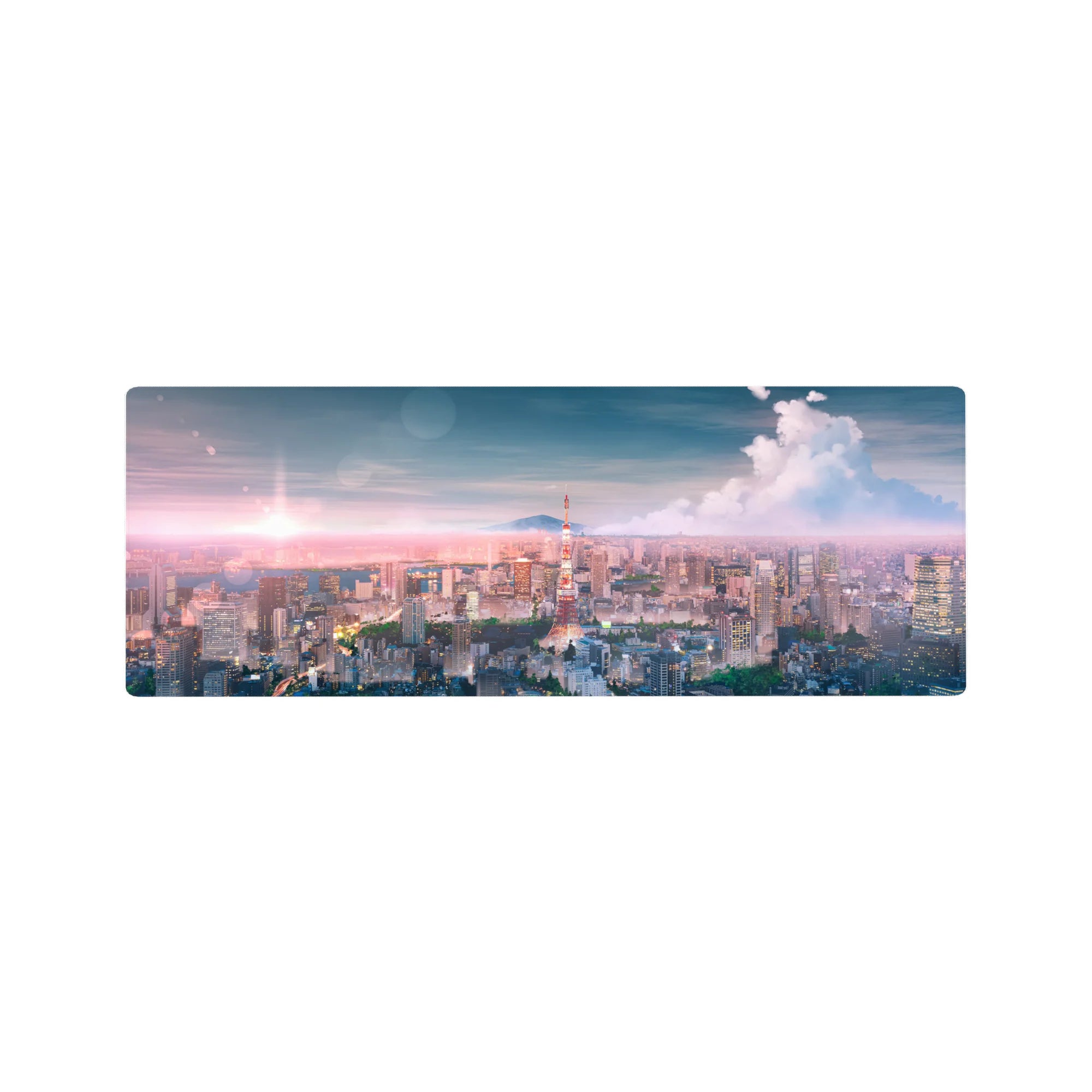 Nature Landscapes Deskmat | Mousepad | Deskpad - Twilight Skyline Dream