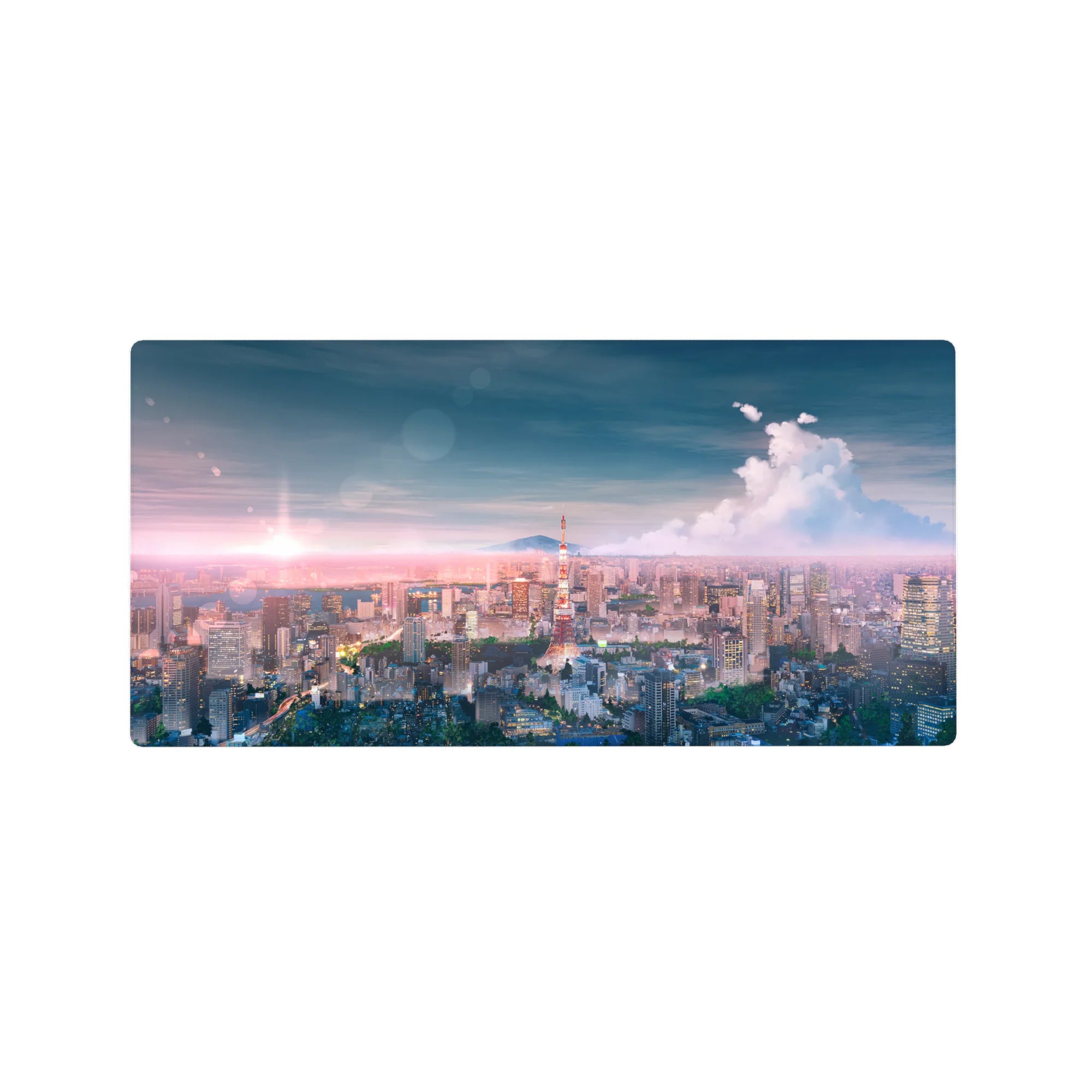 Nature Landscapes Deskmat | Mousepad | Deskpad - Twilight Skyline Dream