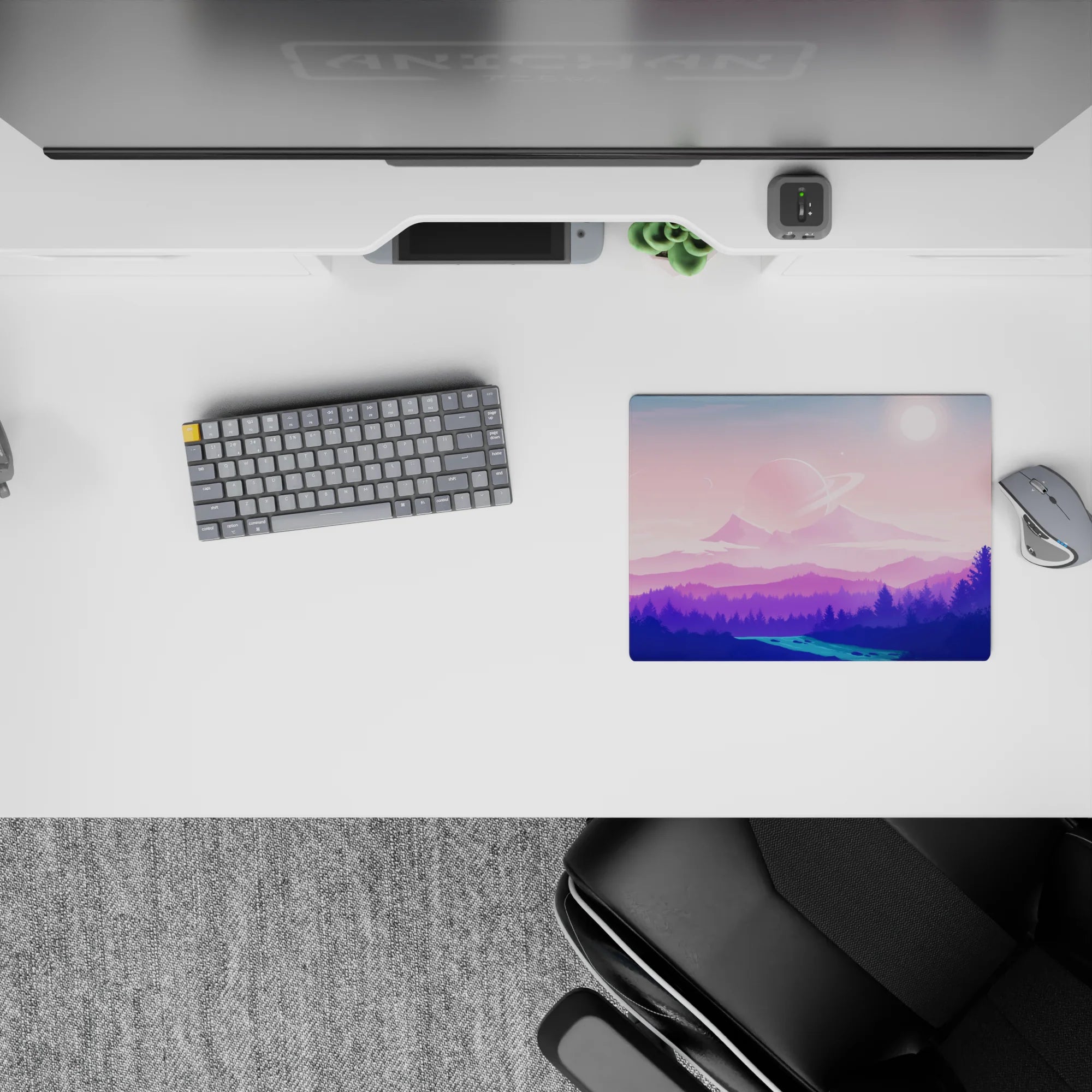 Vector Landscapes Deskmat | Mousepad | Deskpad - Cosmic Pastels