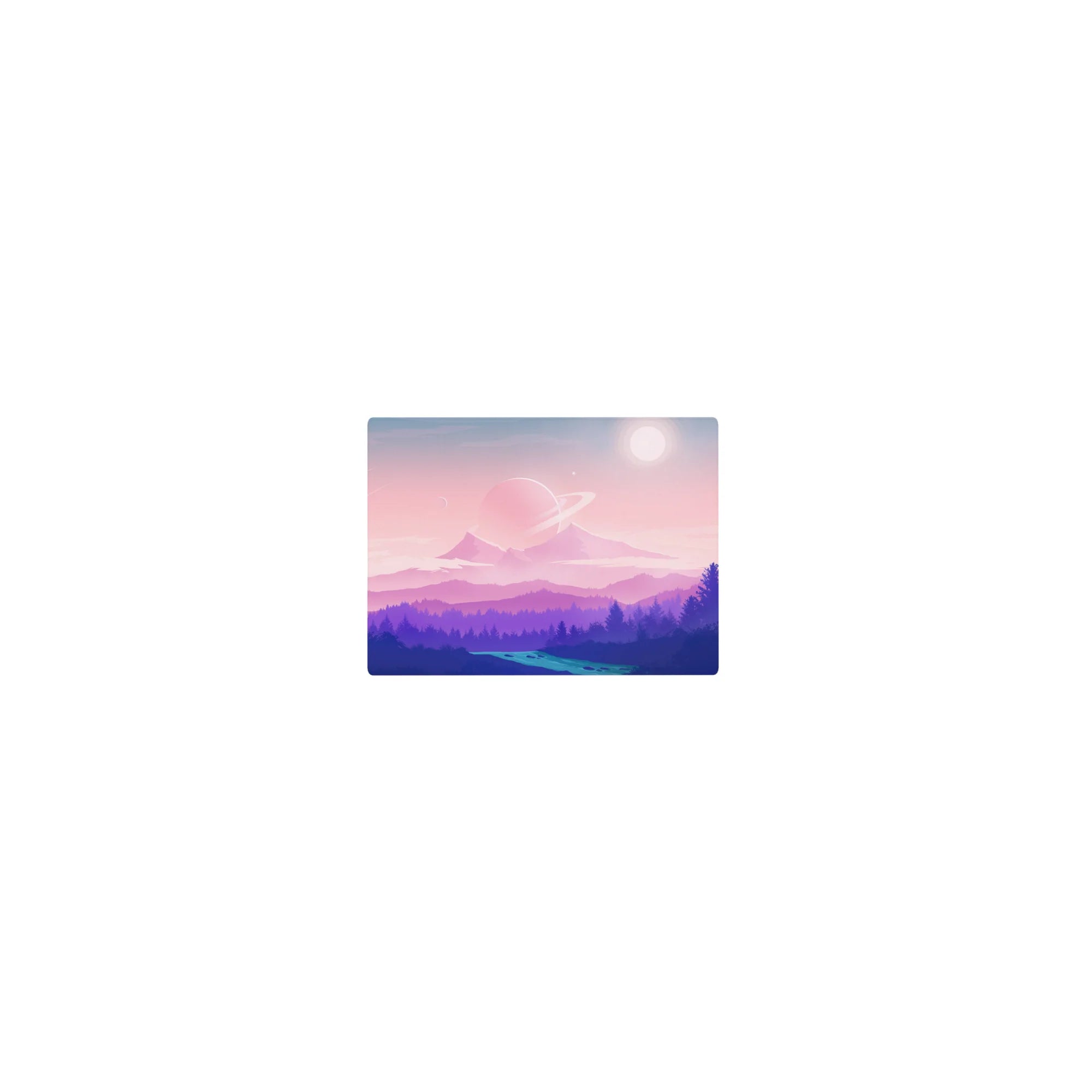 Vector Landscapes Deskmat | Mousepad | Deskpad - Cosmic Pastels