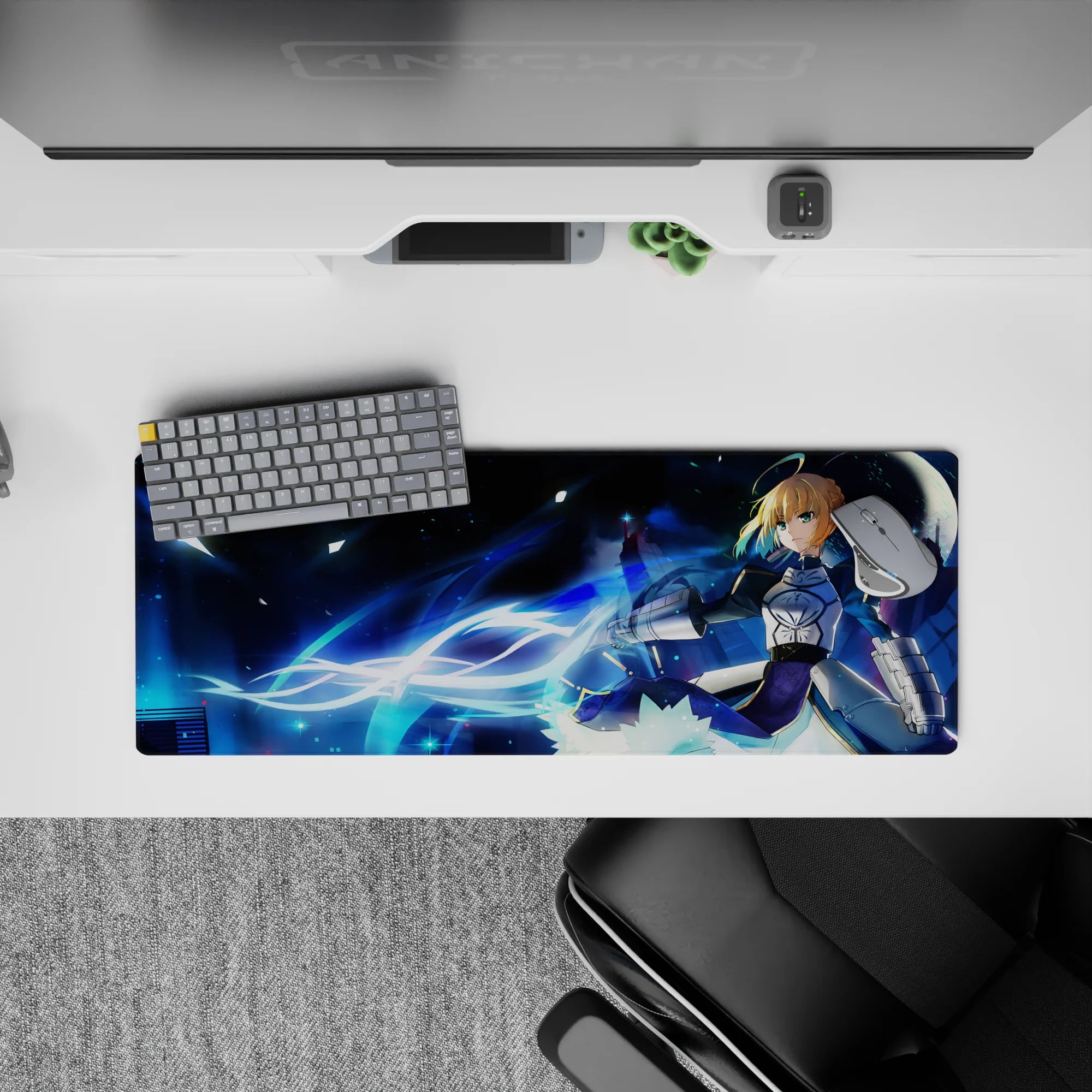 Fate Grand Order - Anime Mouse Pad and Desk Pad - Saber’s Night Battle - AniChan