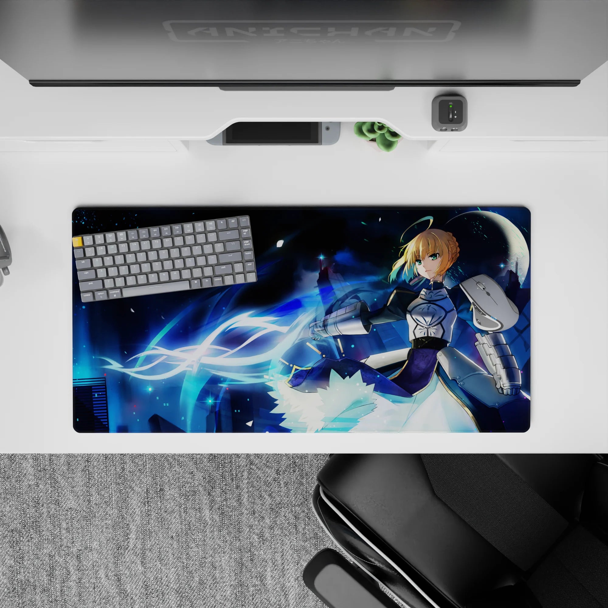 Fate Grand Order - Anime Mouse Pad and Desk Pad - Saber’s Night Battle - AniChan