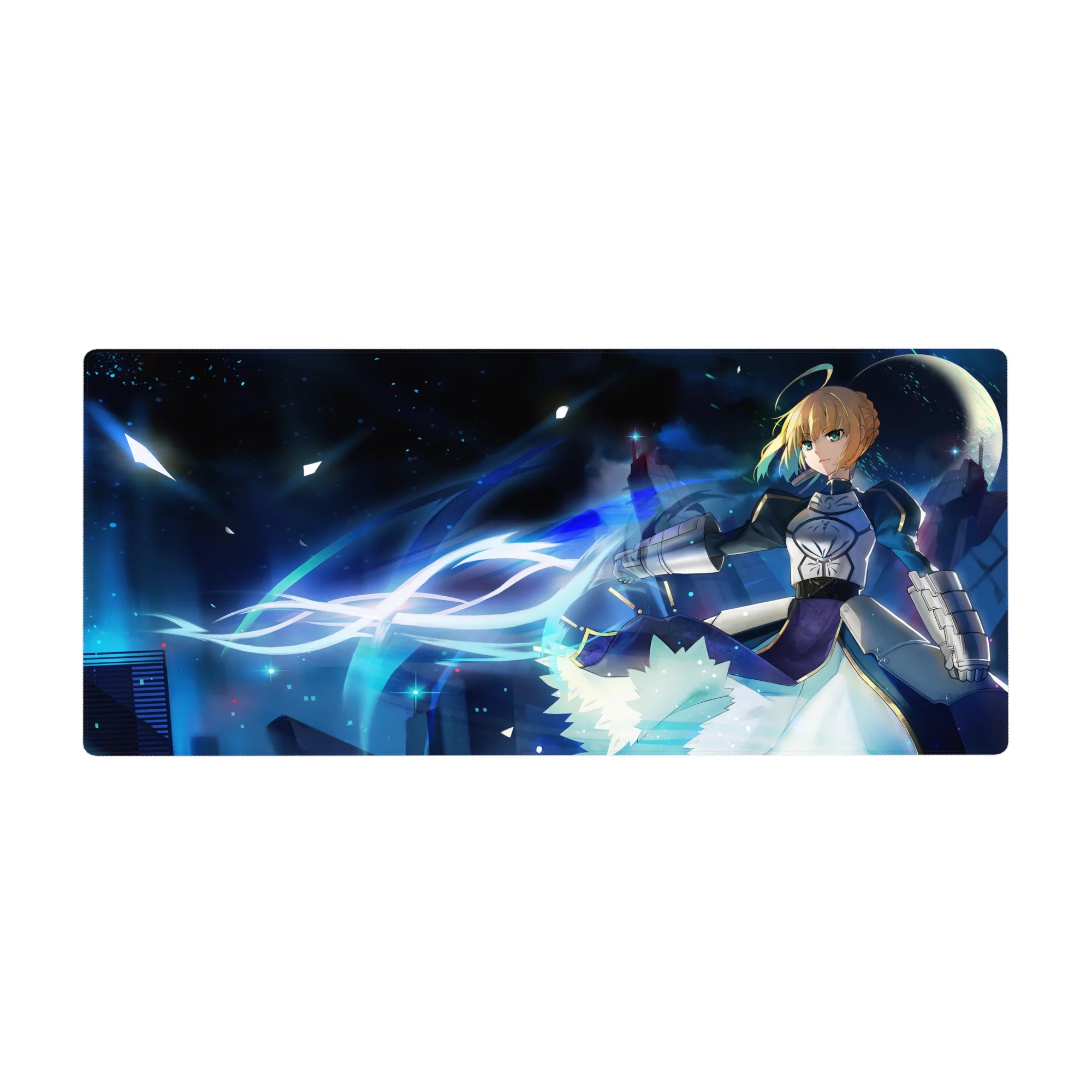 Fate Grand Order Deskmat | Mousepad | Deskpad - Saber’s Night Battle - AniChan