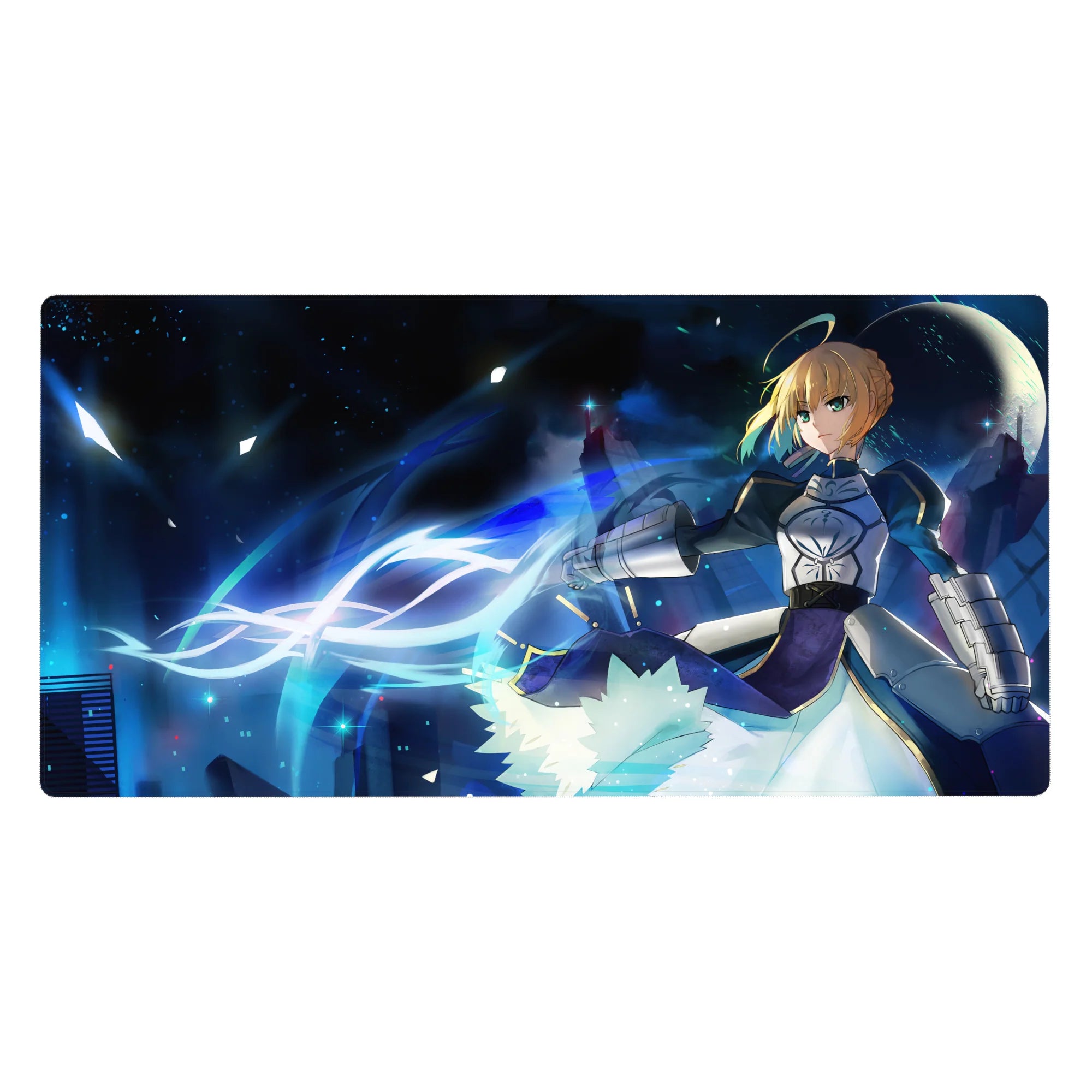 Fate Grand Order Deskmat | Mousepad | Deskpad - Saber’s Night Battle - AniChan