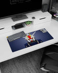 28x12 inches Gundam RX-78 inspired mouse pad, iconic mecha head close-up guarding your desk.