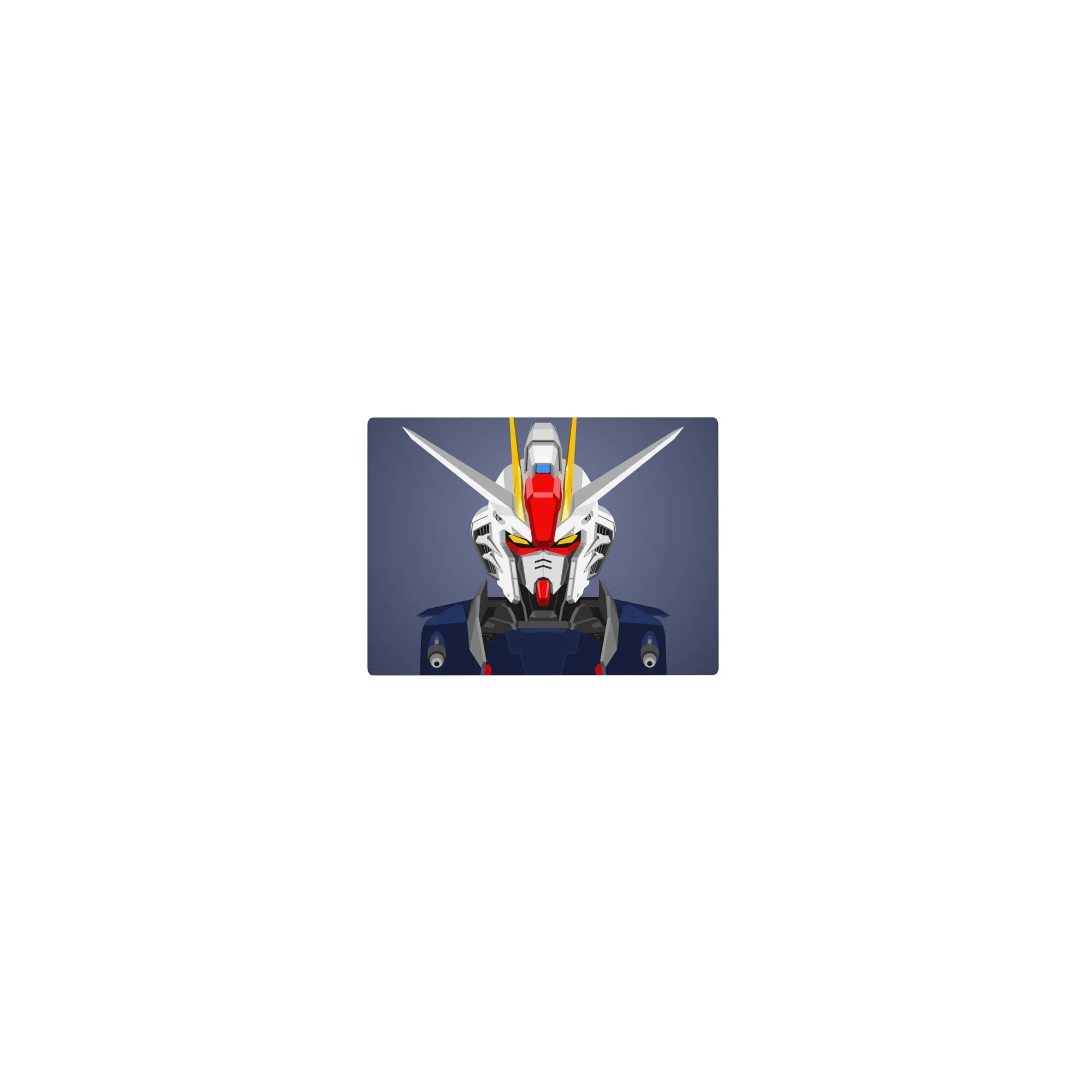 Classic anime mouse pad 14x10 inches with RX-78 style mecha close-up, premium print for gamers.