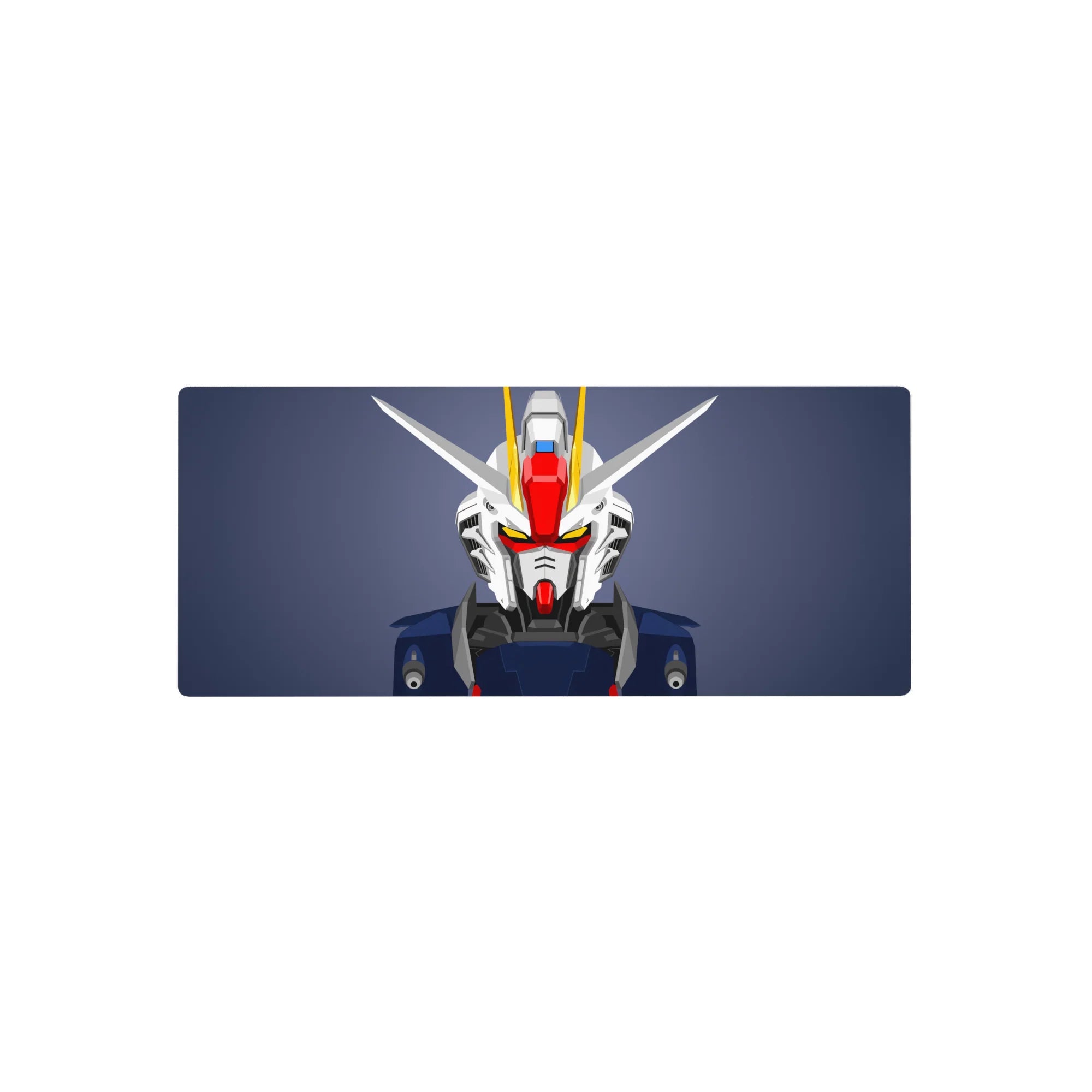 28x12 inches anime mouse pad with RX-78 style mecha close-up, premium sci-fi desk mat.