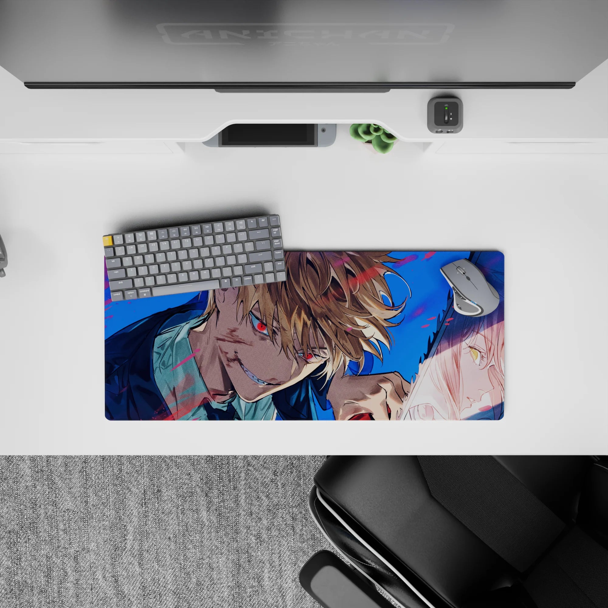 Chainsaw Man - Anime Mouse Pad and Desk Pad - Frenzy Reflection