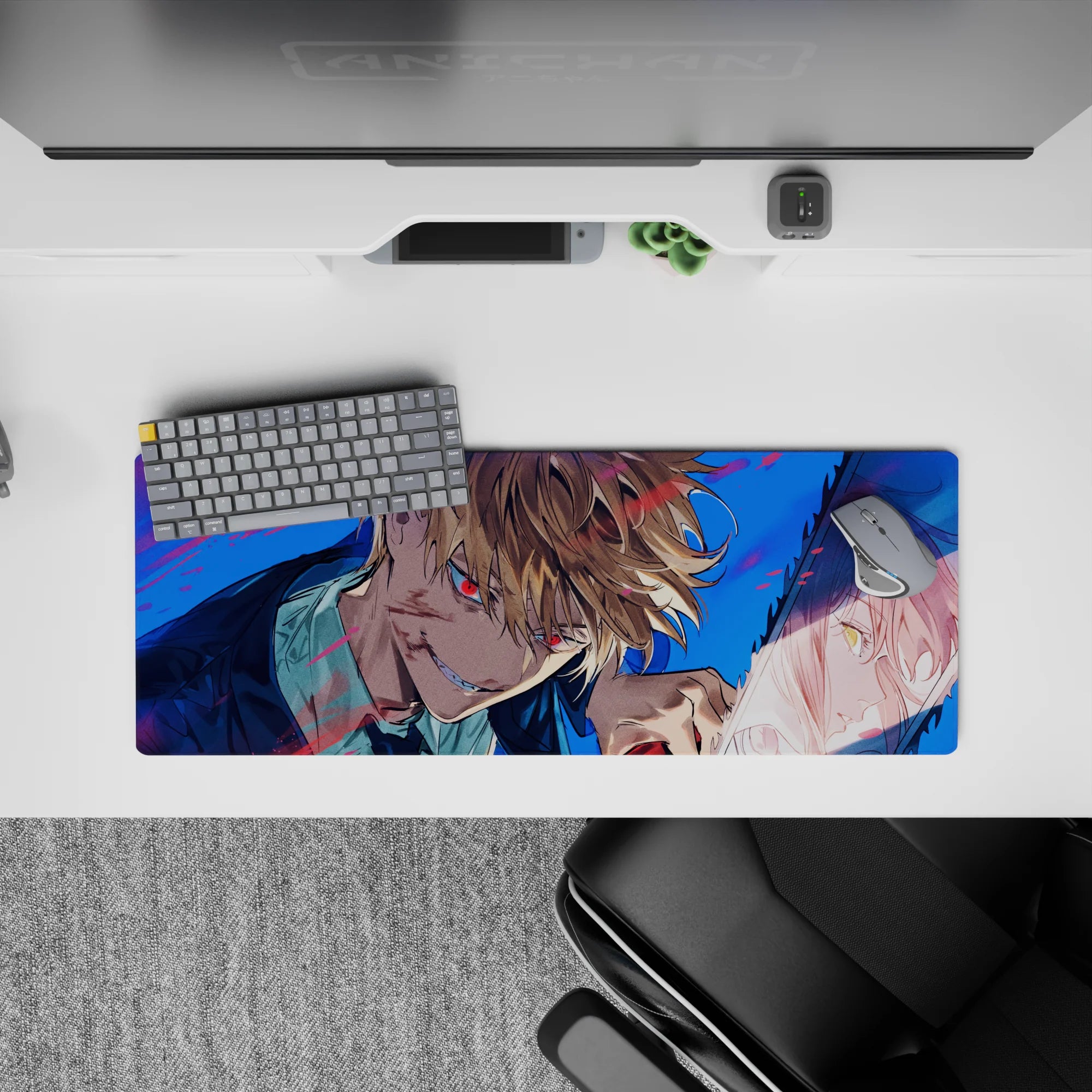 Chainsaw Man - Anime Mouse Pad and Desk Pad - Frenzy Reflection