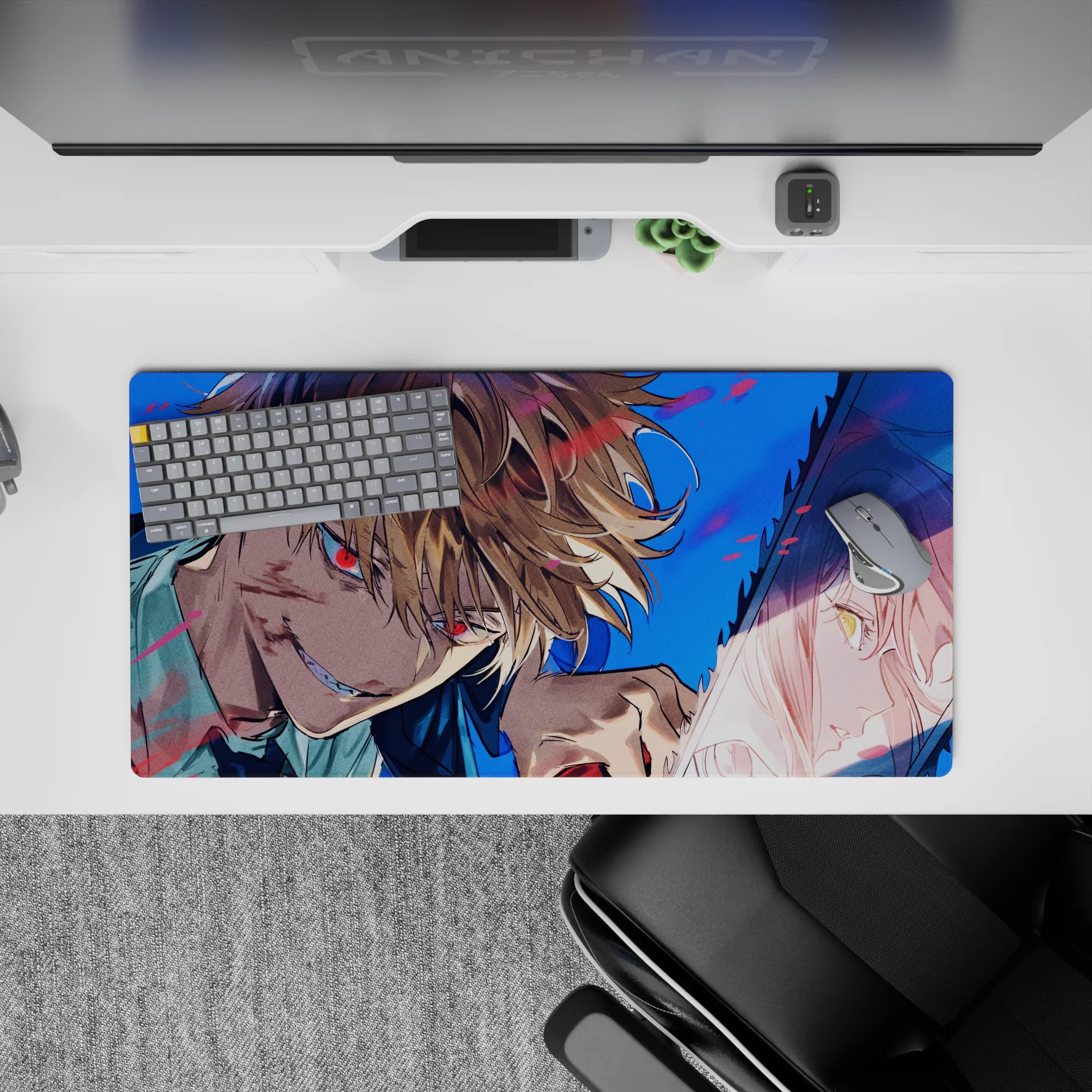 Chainsaw Man - Anime Mouse Pad and Desk Pad - Frenzy Reflection