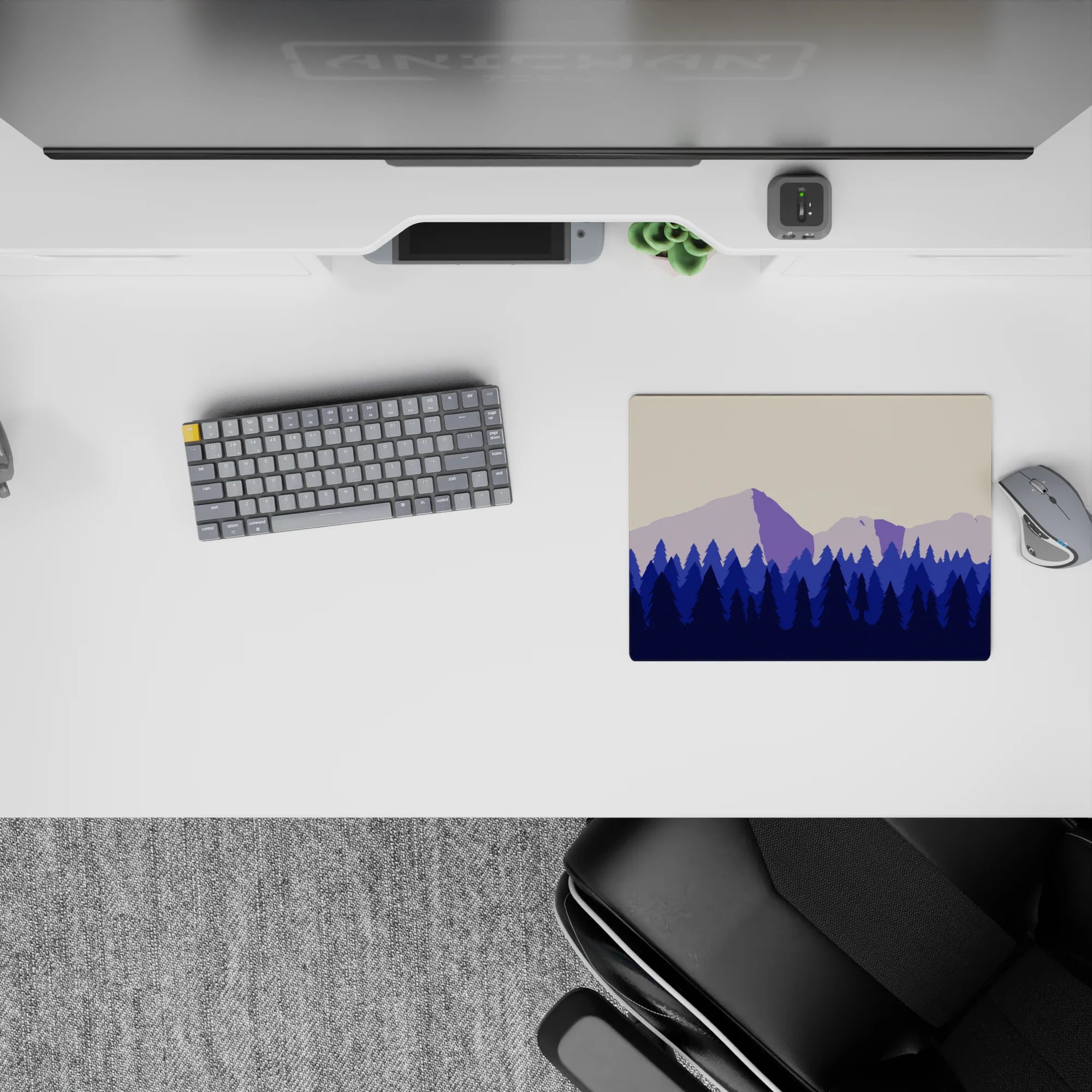 Vector Landscapes Deskmat | Mousepad | Deskpad - Mountain Layers