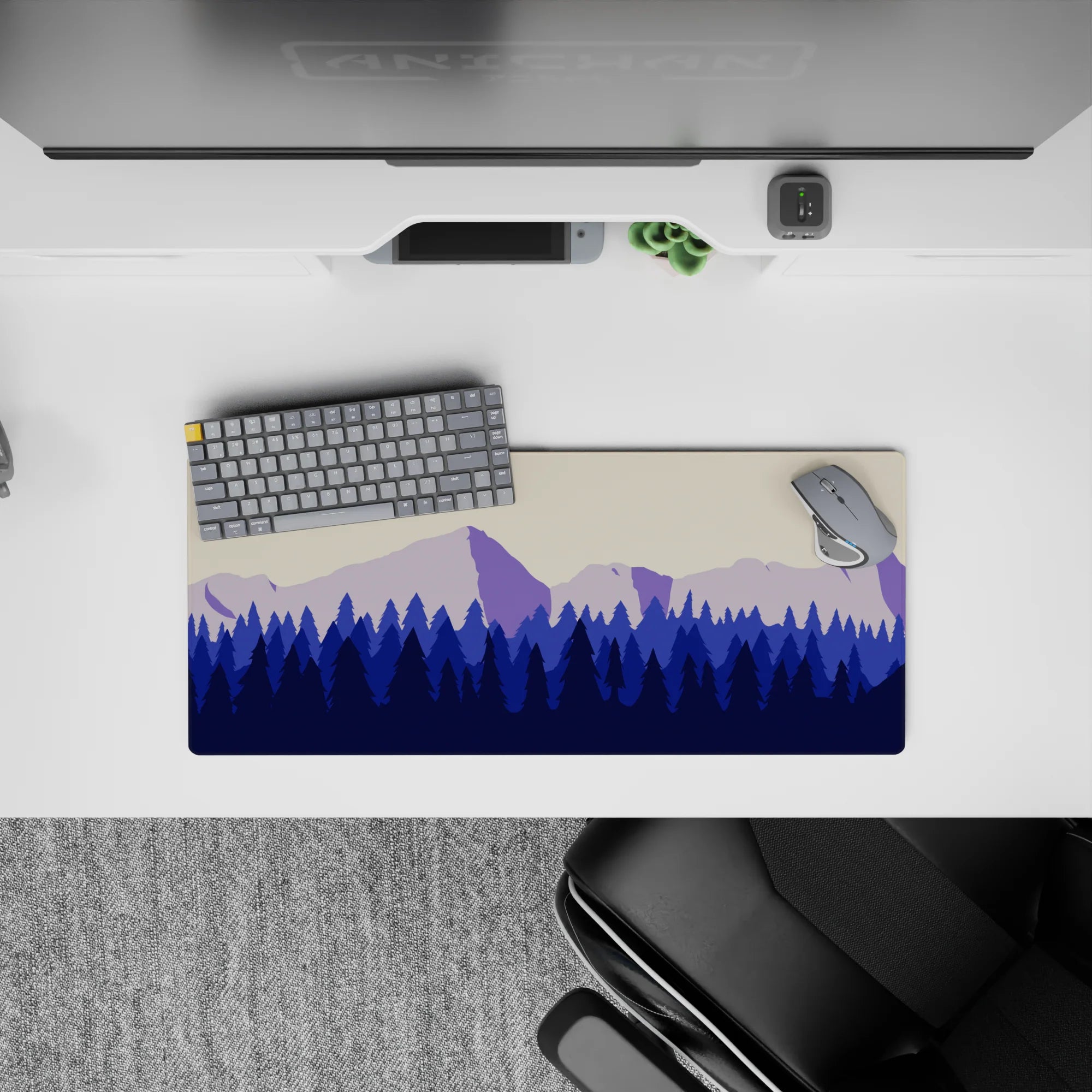 Vector Landscapes Deskmat | Mousepad | Deskpad - Mountain Layers