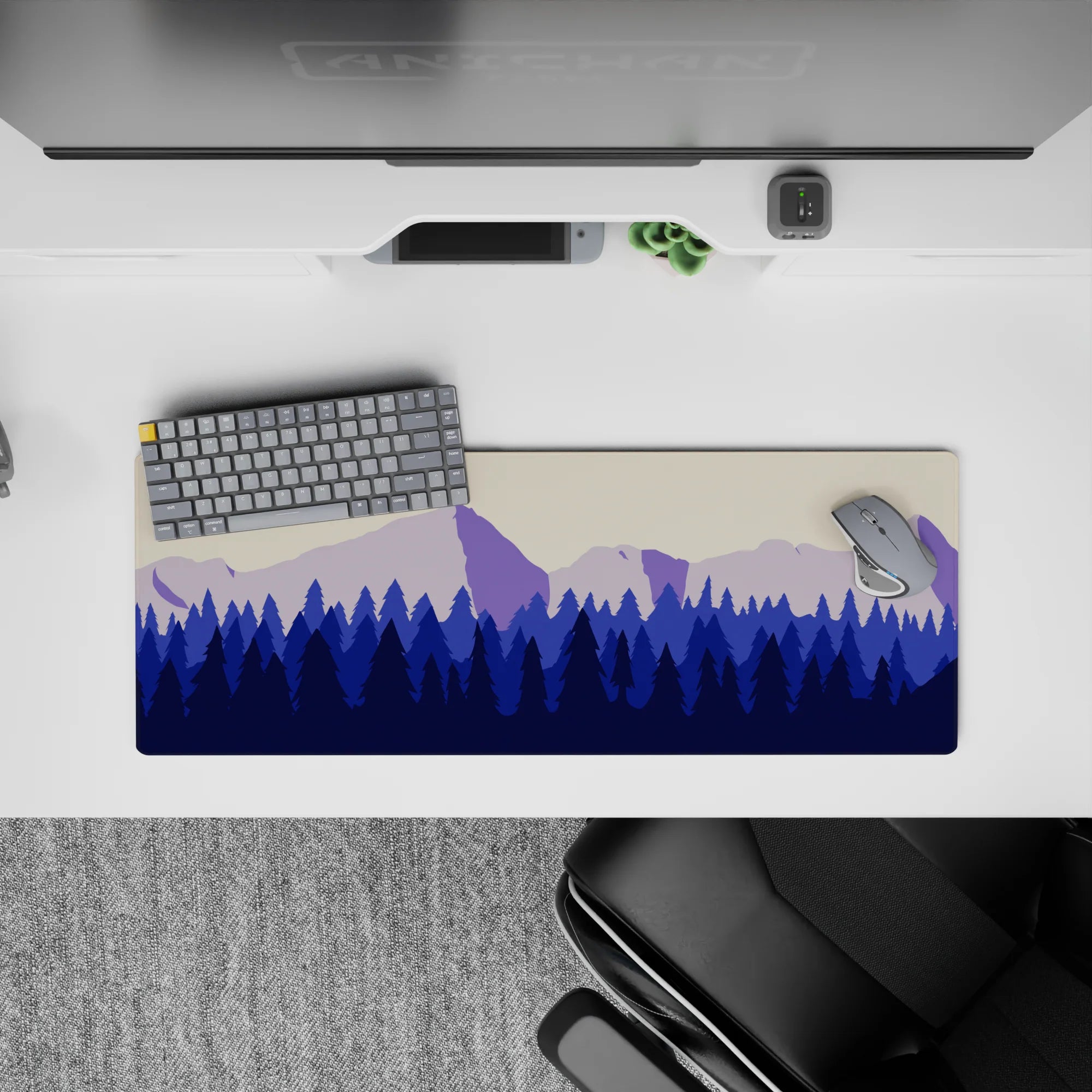 Vector Landscapes Deskmat | Mousepad | Deskpad - Mountain Layers