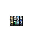 Classic anime girl mouse pad 14x10 inches with five vertical poster panels and sharp linework.