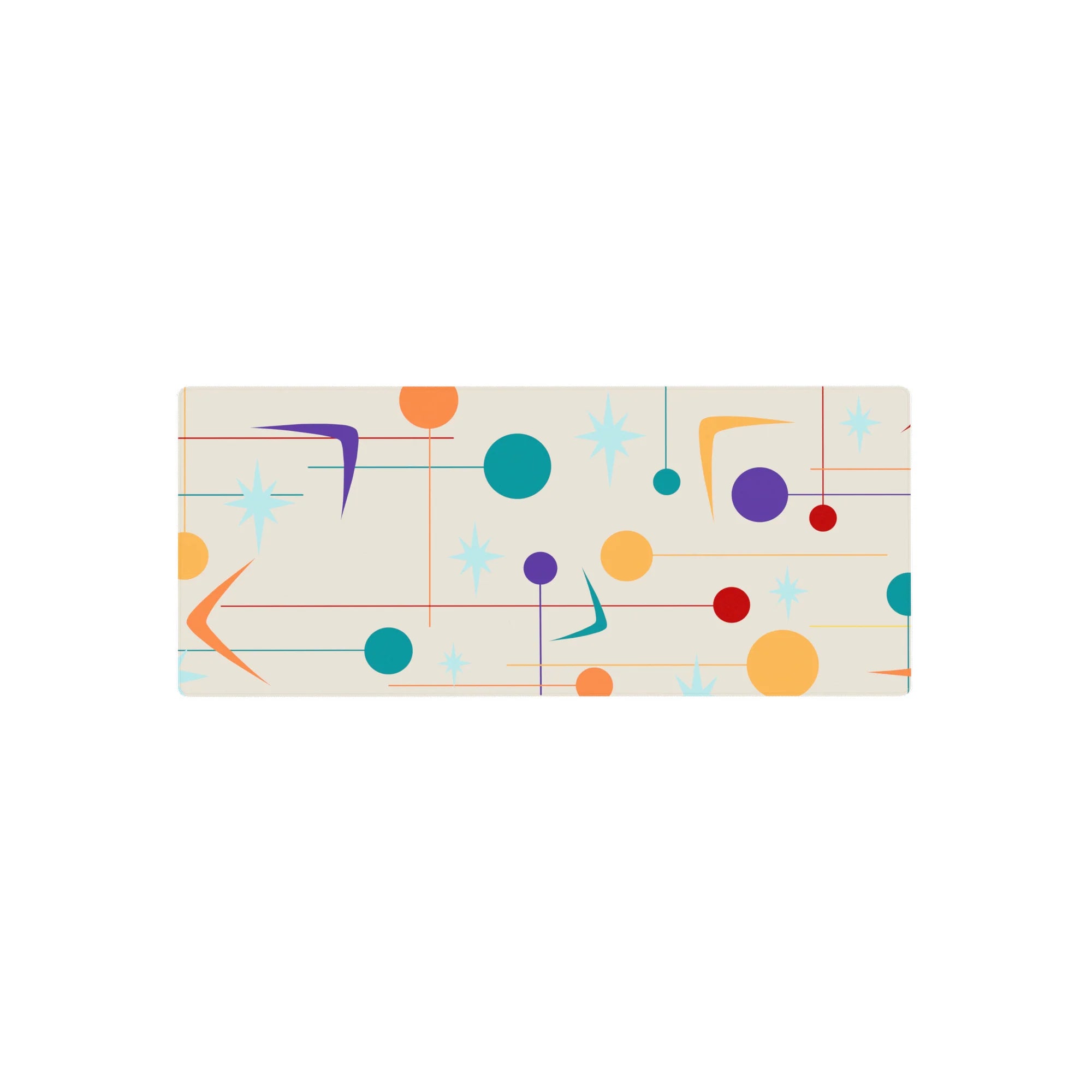 Geometry Abstract Deskmat | Mousepad | Deskpad - Retro Burst - AniChan