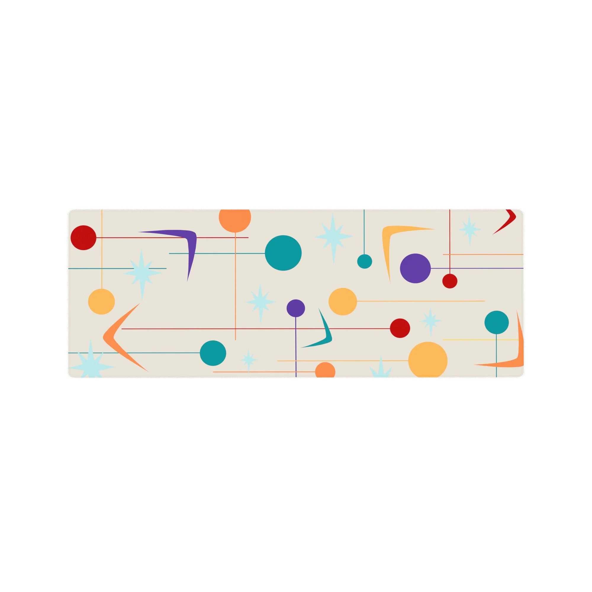 Geometry Abstract Deskmat | Mousepad | Deskpad - Retro Burst - AniChan