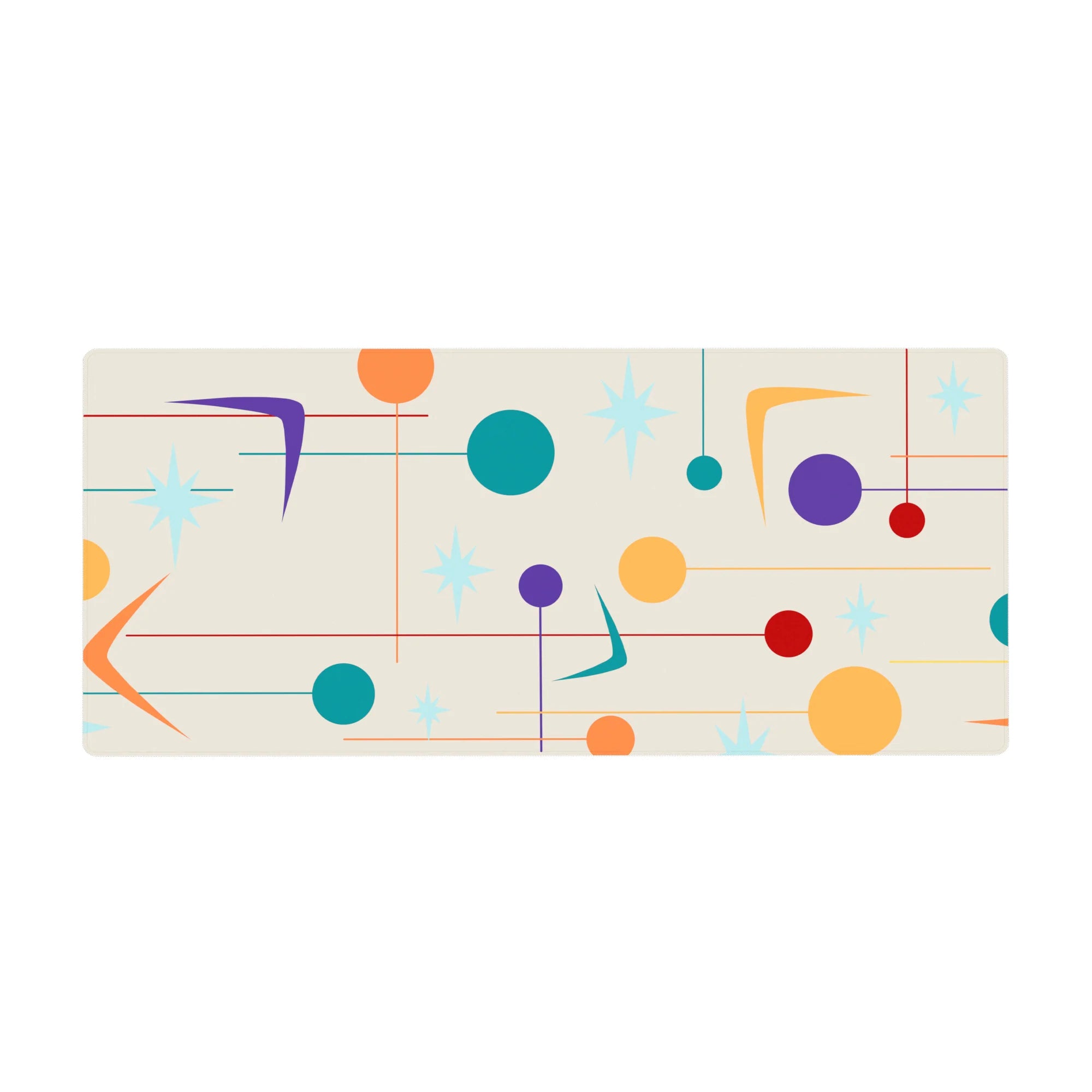 Geometry Abstract Deskmat | Mousepad | Deskpad - Retro Burst - AniChan