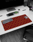 Geometry Abstract Deskmat | Mousepad | Deskpad - Retro Hexa Vibes - AniChan