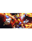 36x16 inches anime desk pad with Wing Gundam Zero mecha artwork, sharp panel lines and decals.