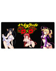 Mouse pad featuring Rias Gremory from High School DxD, size 32x16 inches, showcasing her iconic crimson hair and sapphire eyes.