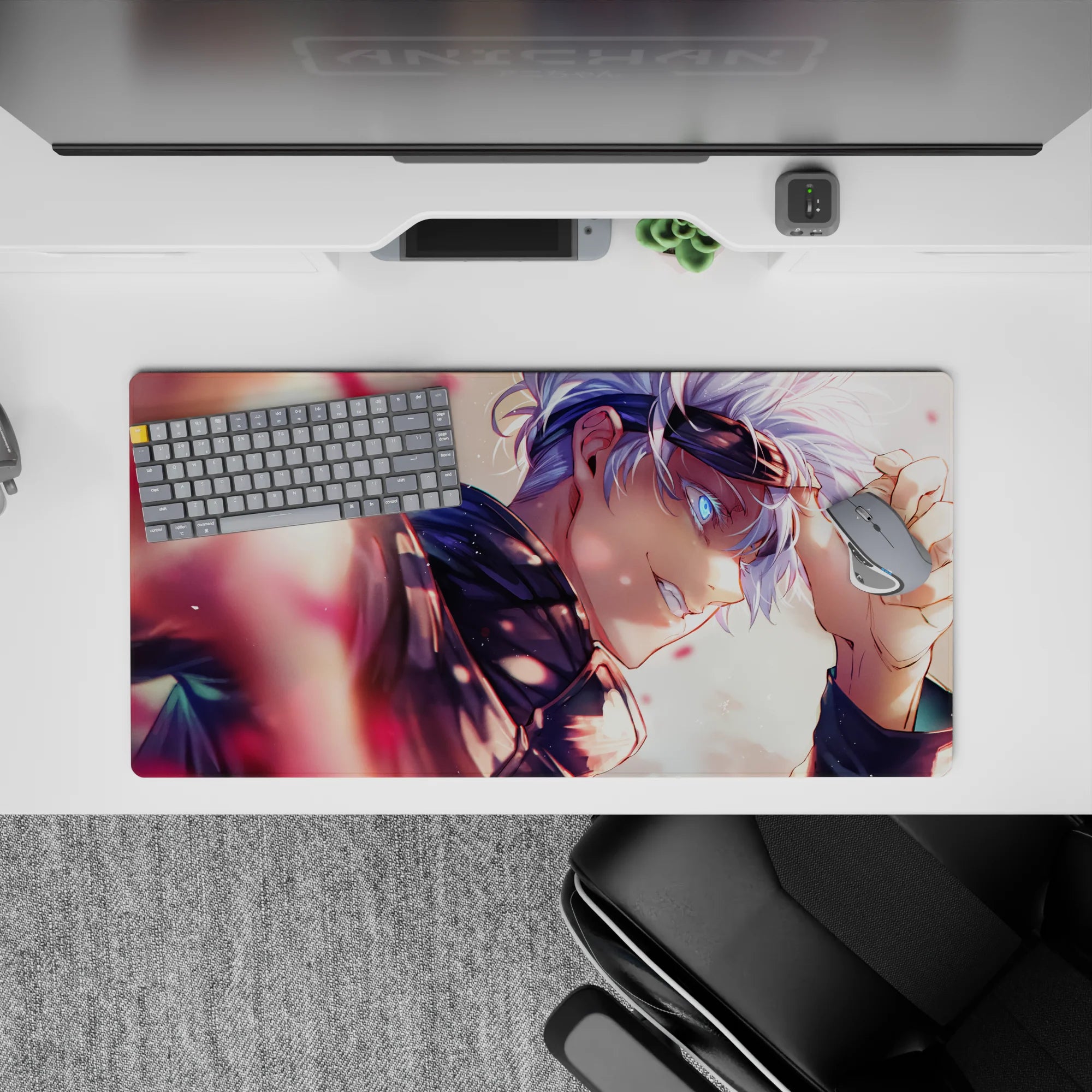 Jujutsu Kaisen Deskmat | Mousepad | Deskpad - Gojo&#39;s Radiance - AniChan