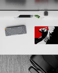 Ryuji Sakamoto Persona 5 mouse pad with bold red, white, and black design, 14x10 inches, perfect for anime fans.