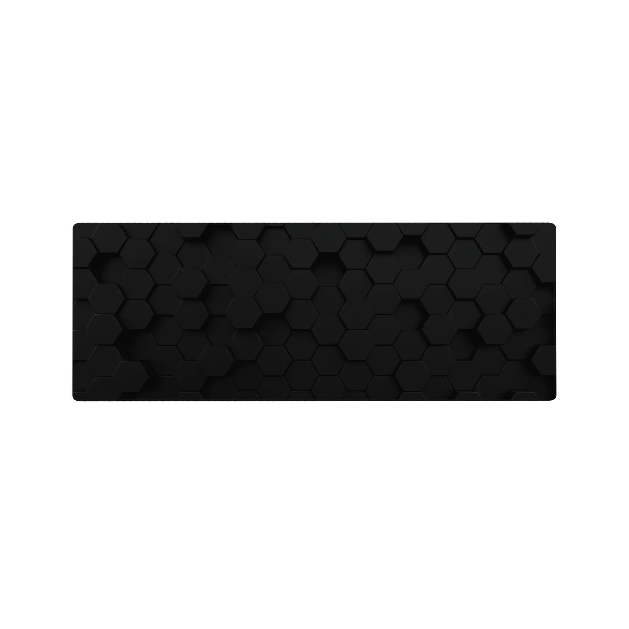 Abstract Deskmat | Mousepad | Deskpad - Dark Hexagon Mesh - AniChan