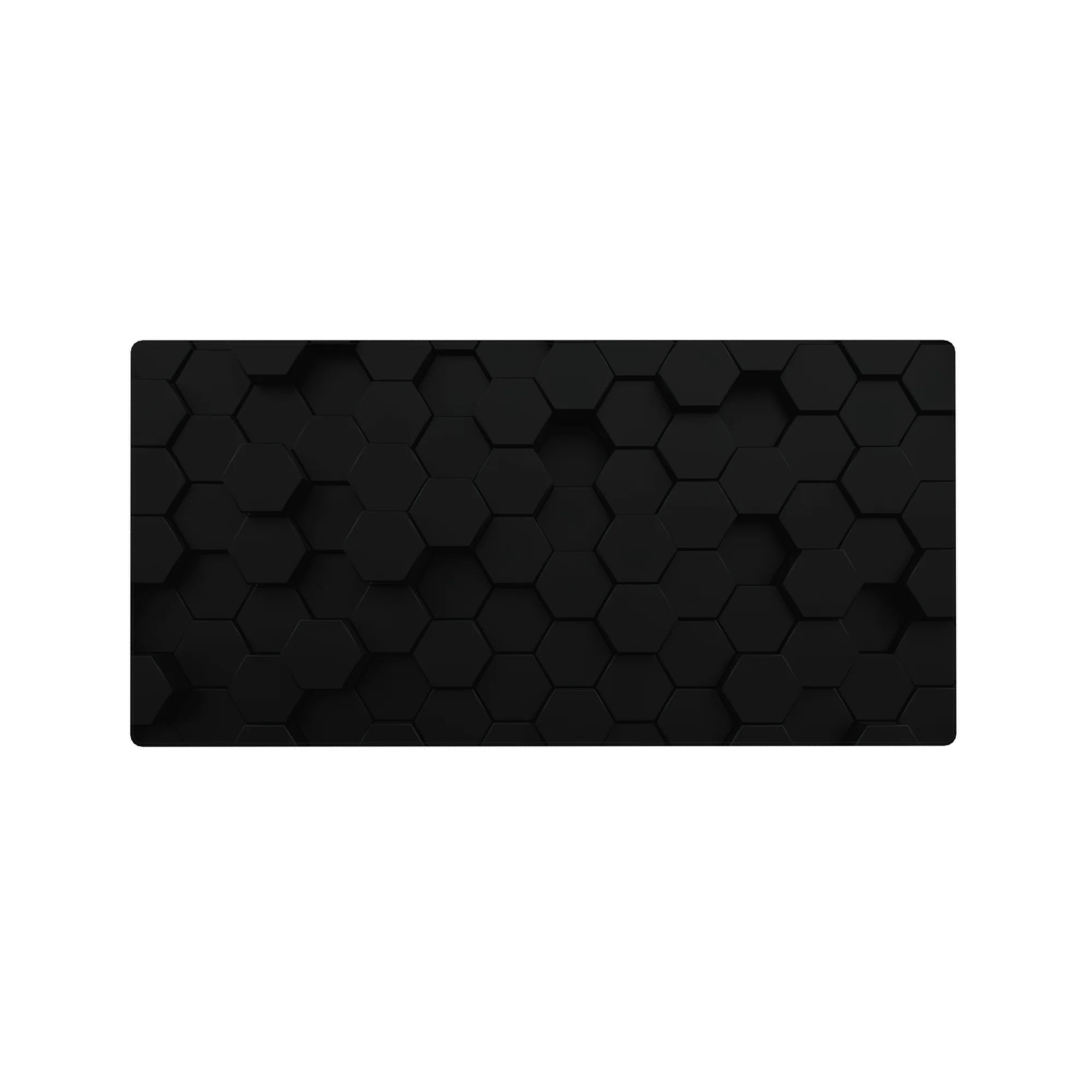 Abstract Deskmat | Mousepad | Deskpad - Dark Hexagon Mesh - AniChan