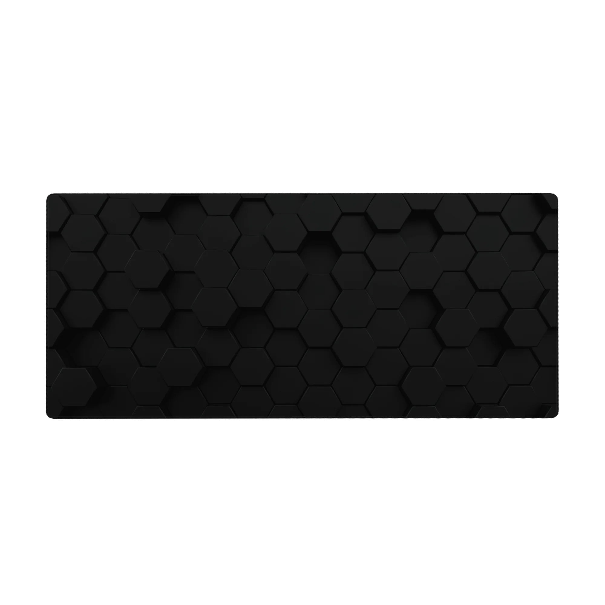 Abstract Deskmat | Mousepad | Deskpad - Dark Hexagon Mesh - AniChan