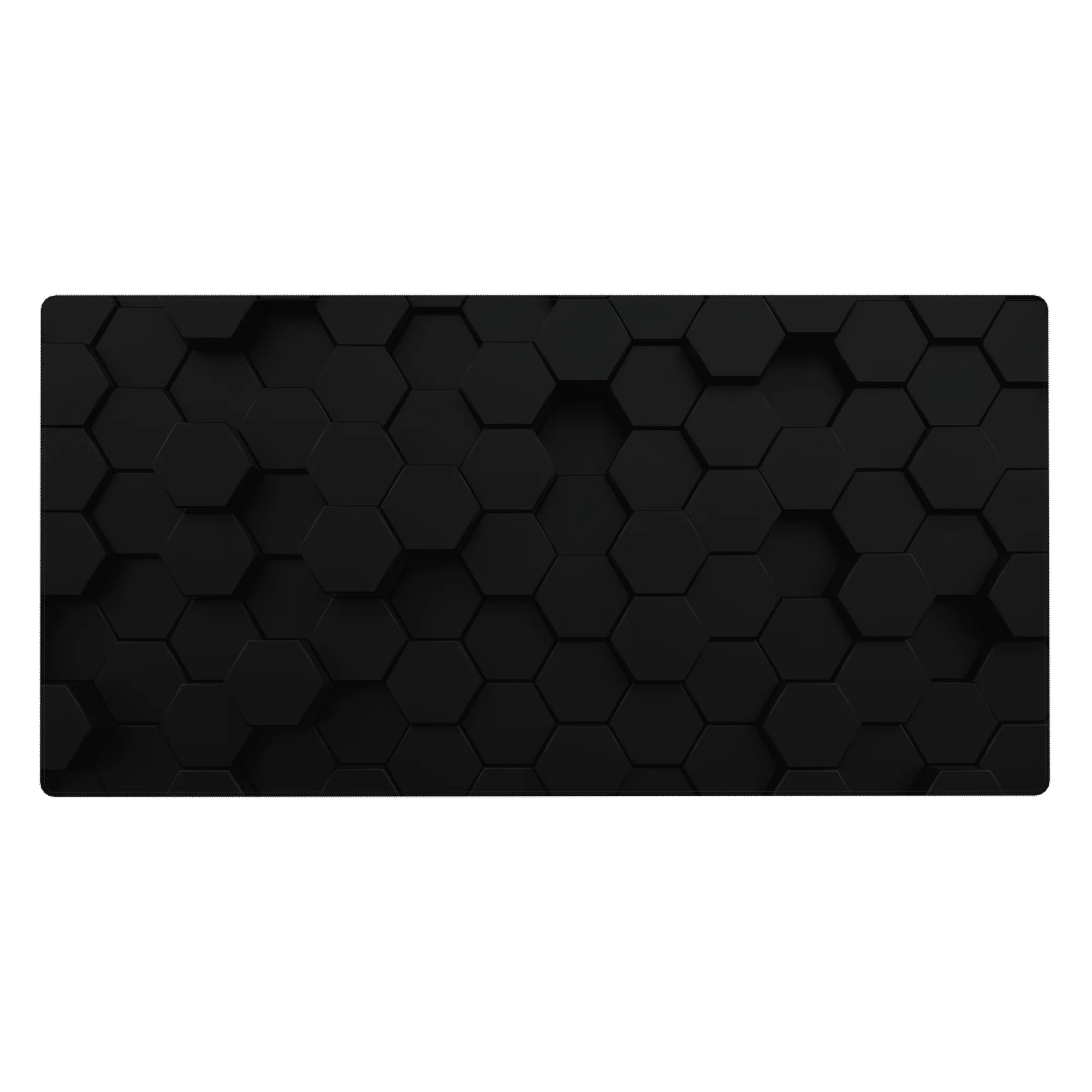 Abstract Deskmat | Mousepad | Deskpad - Dark Hexagon Mesh - AniChan