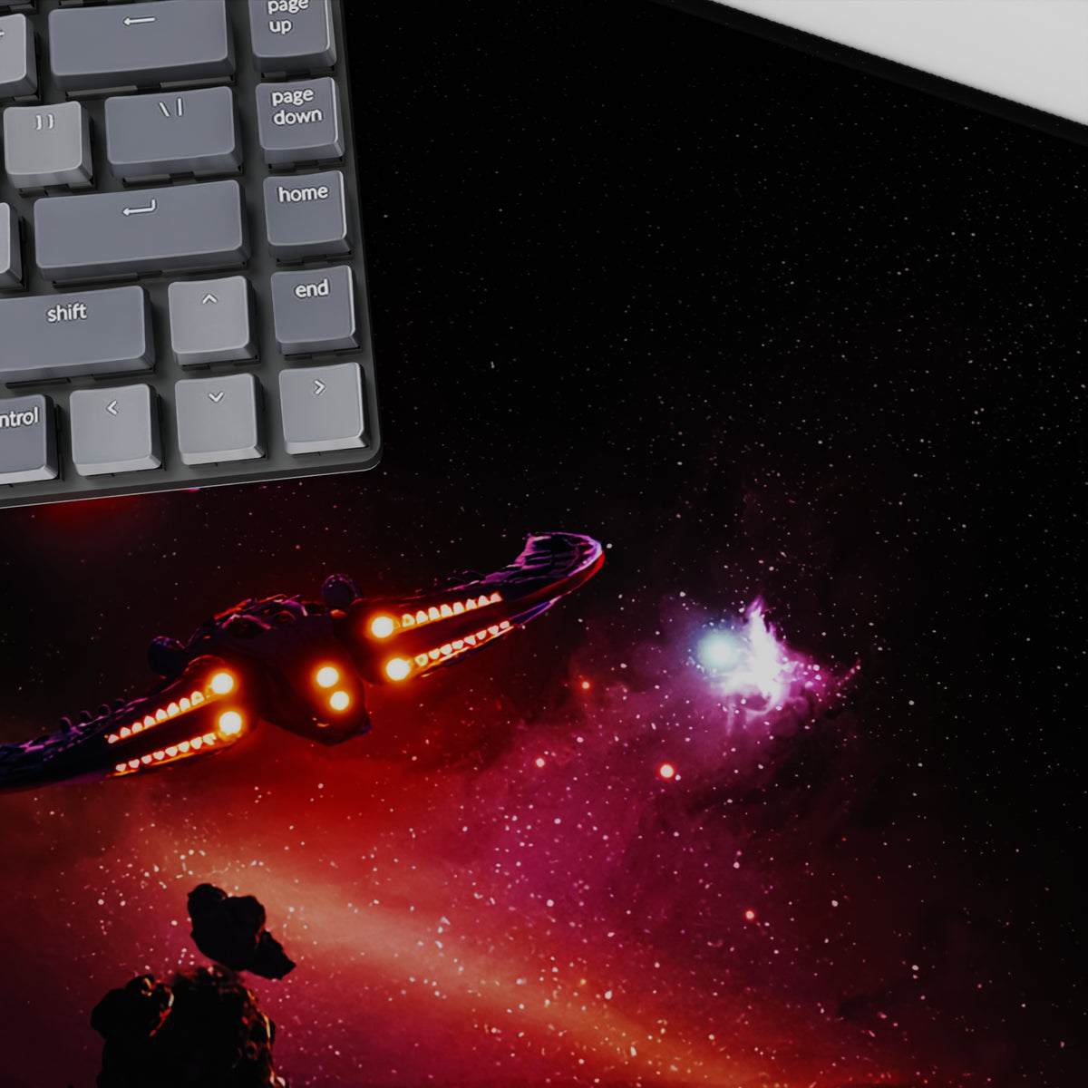 Cinematic Starfall - Space Mouse Pad and Desk Pad – AniChan