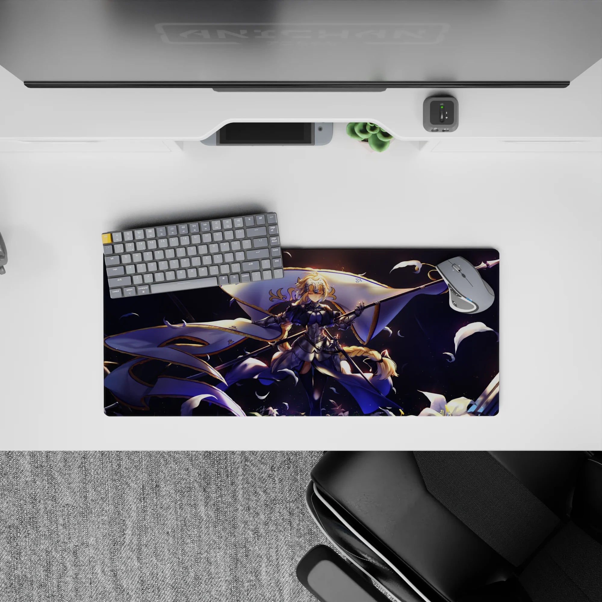 Fate Grand Order Deskmat | Mousepad | Deskpad - Radiant Jeanne d&#39;Arc Banner - AniChan