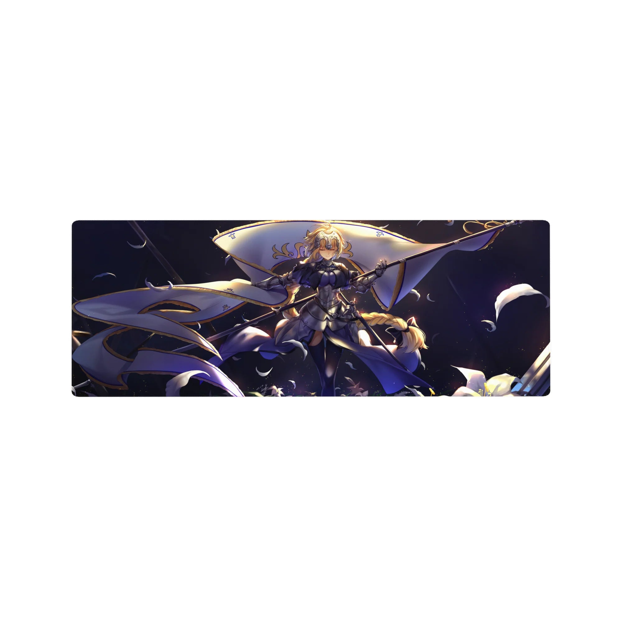 Fate Grand Order Deskmat | Mousepad | Deskpad - Radiant Jeanne d&#39;Arc Banner - AniChan