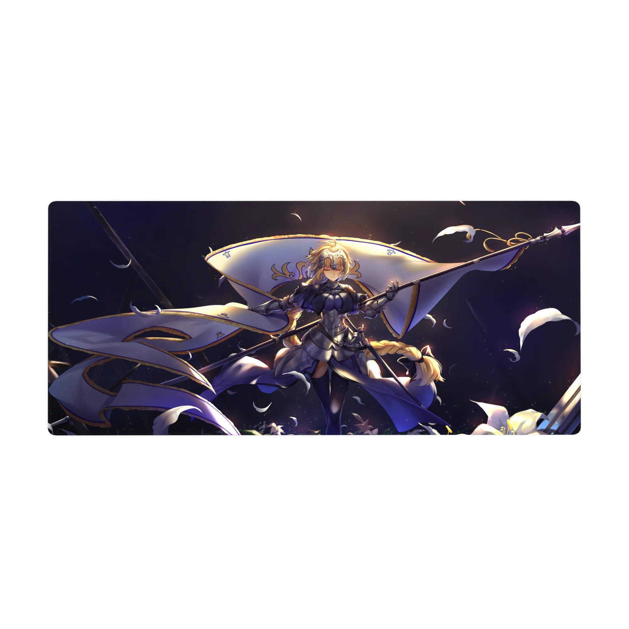 Fate Grand Order Deskmat | Mousepad | Deskpad - Radiant Jeanne d'Arc Banner - AniChan