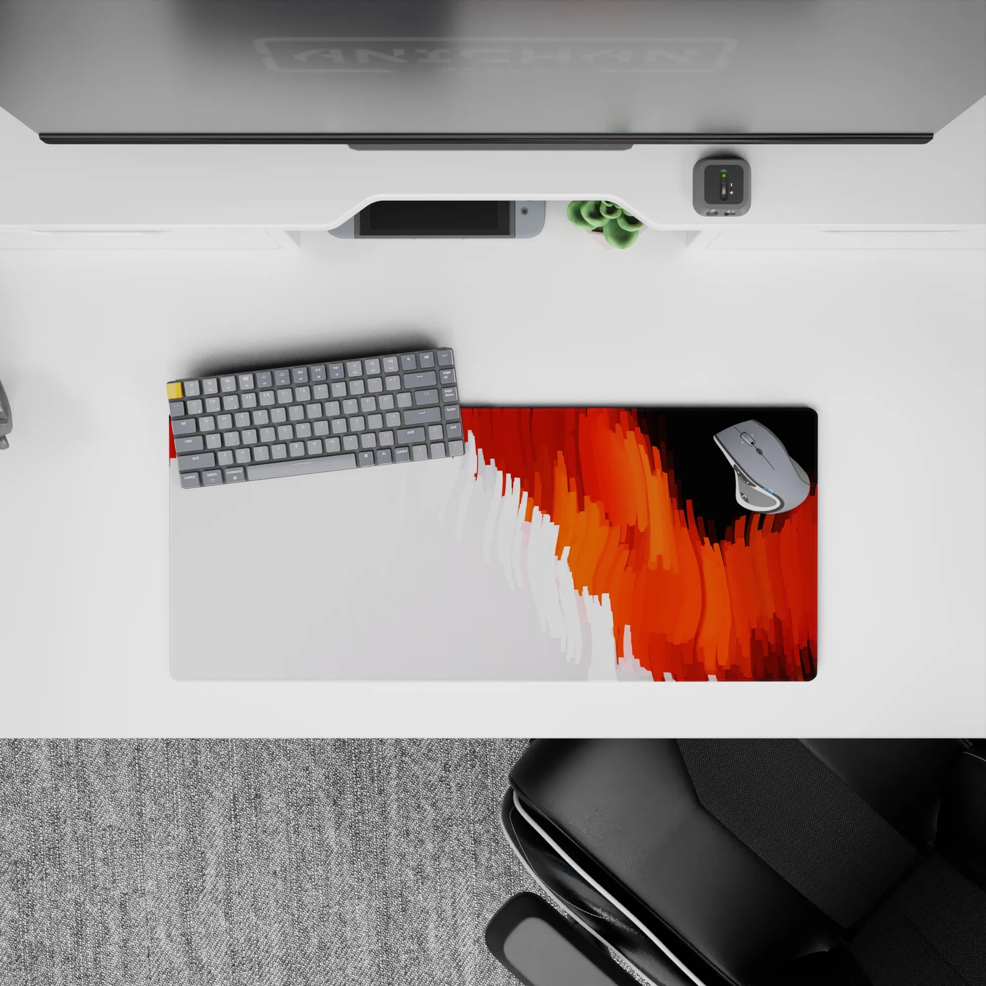 Abstract Deskmat | Mousepad | Deskpad - Blazing Streak - AniChan