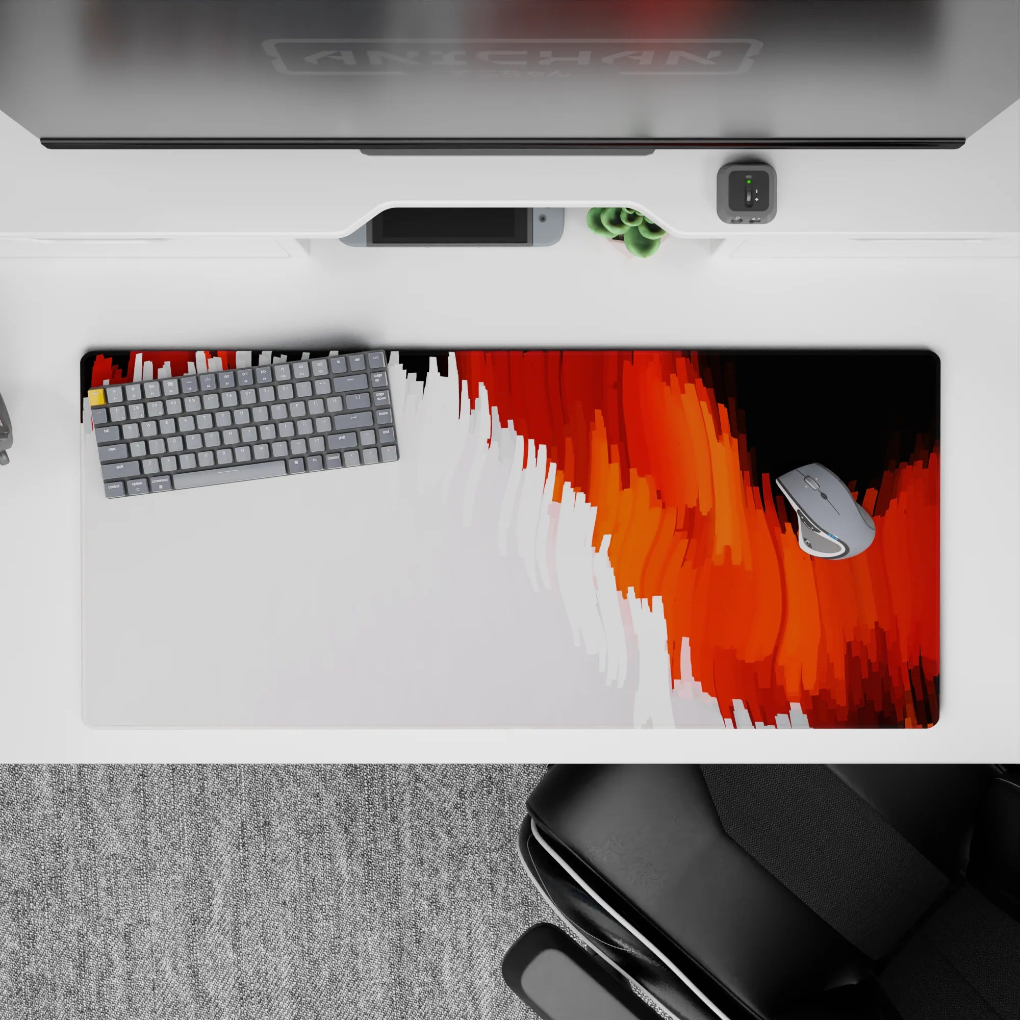 Abstract Deskmat | Mousepad | Deskpad - Blazing Streak - AniChan