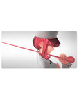 Anime girl mouse pad 32x16 inches featuring a pink-haired nurse with red stethoscope on pale background.
