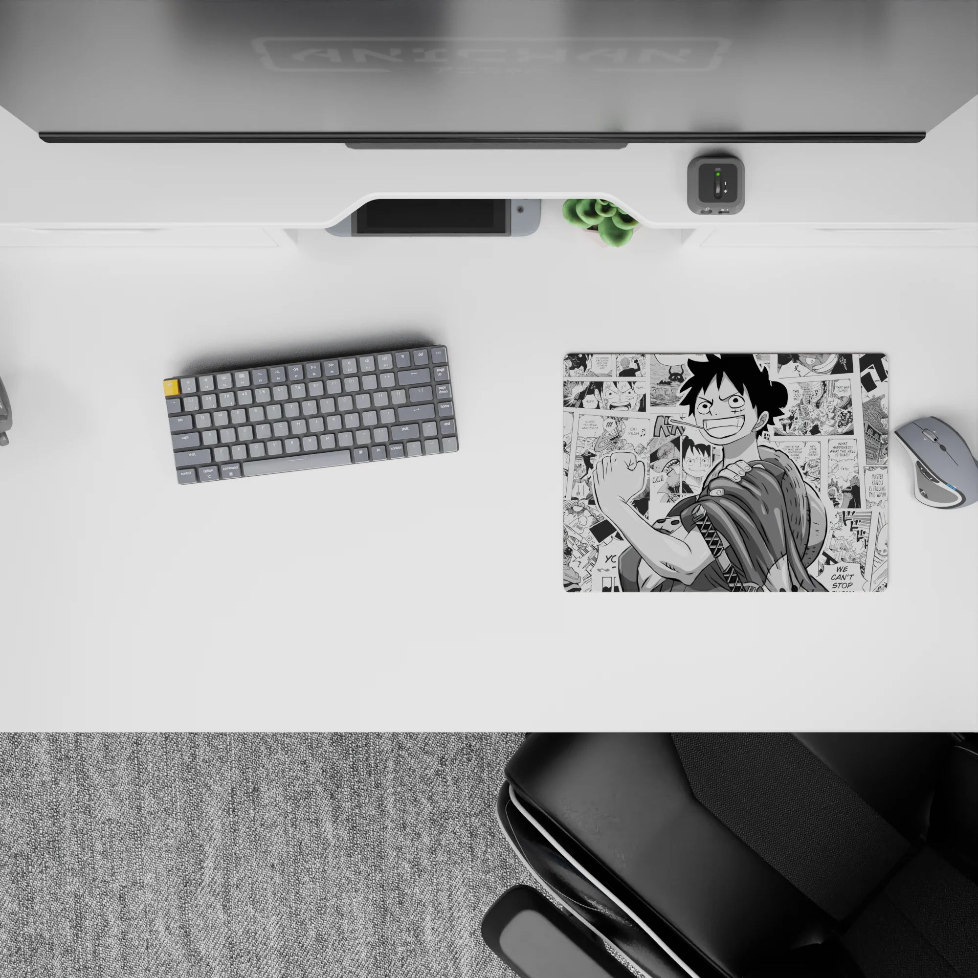 One Piece Deskmat | Mousepad | Deskpad - Luffy: Manga Hero - AniChan